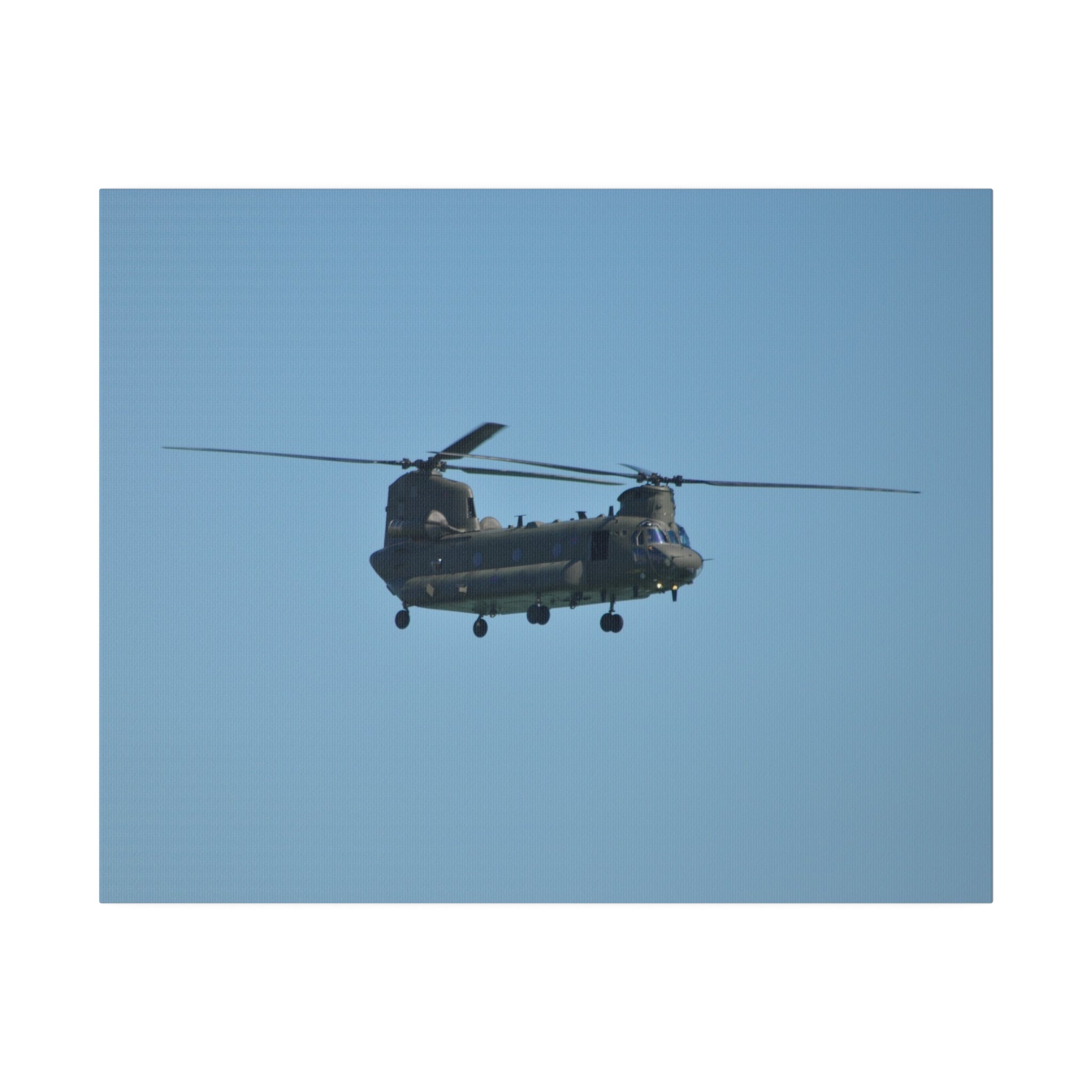 Chinook Helicopter Flying With Front And Side View Canvas - The Trio Synergize Group