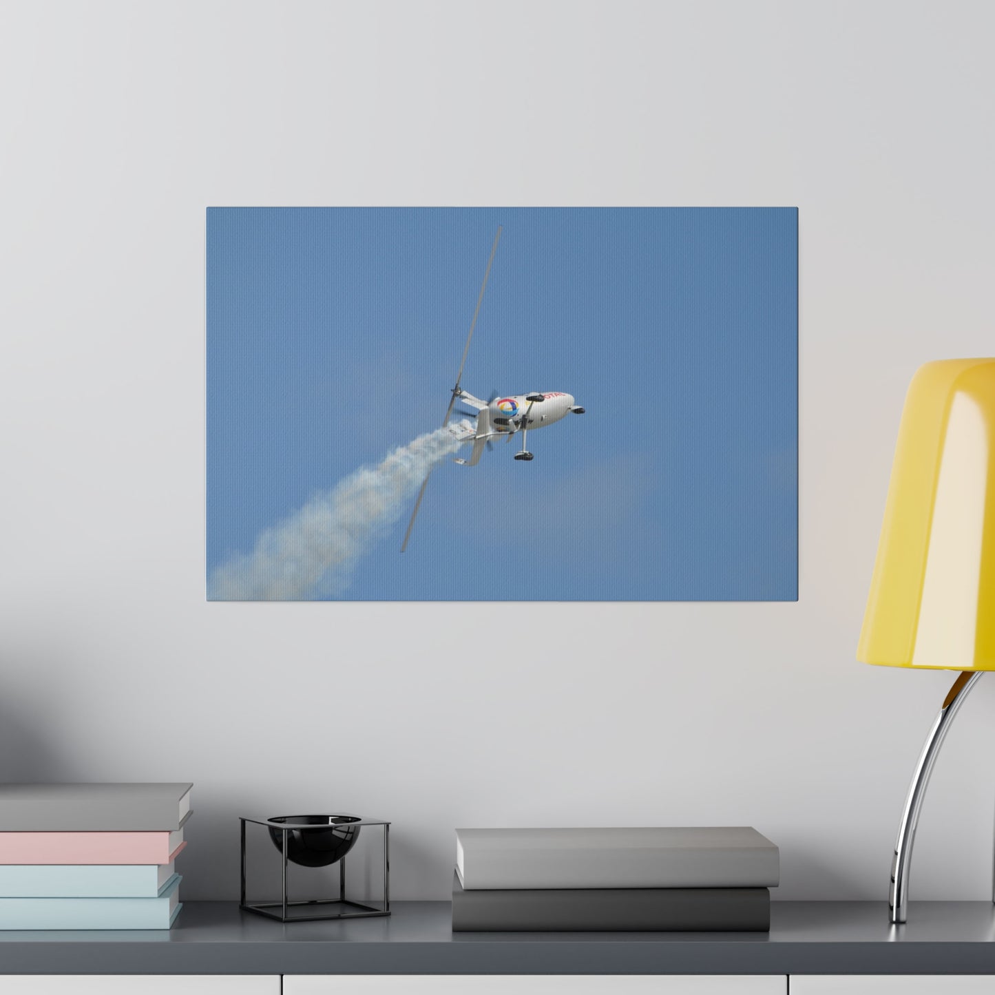 AutoGyro - Climbing And Banking Left Smoke, Canvas - The Trio Synergize Group