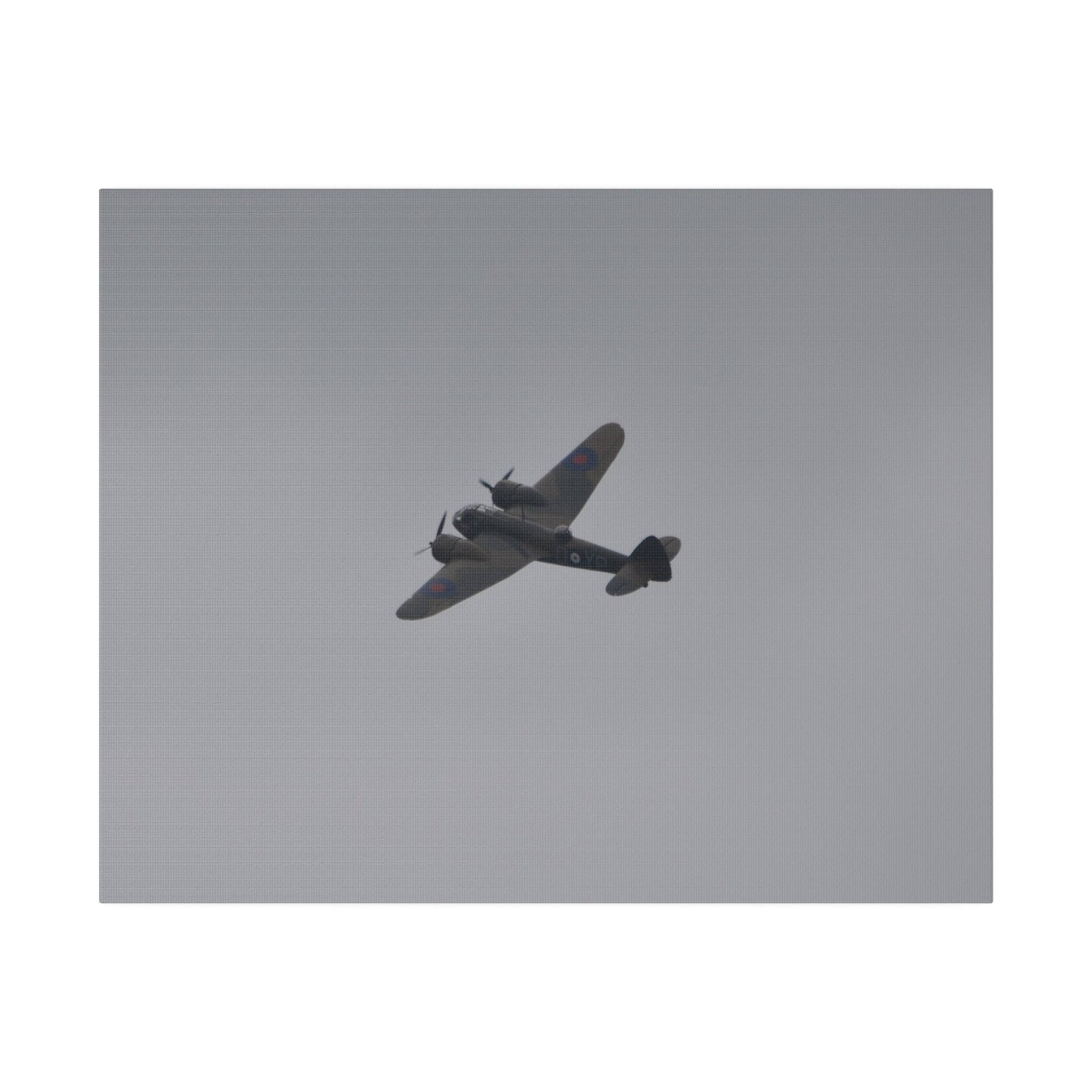 Bristol Blenheim Flying, Banking Left, Top View Canvas - The Trio Synergize Group