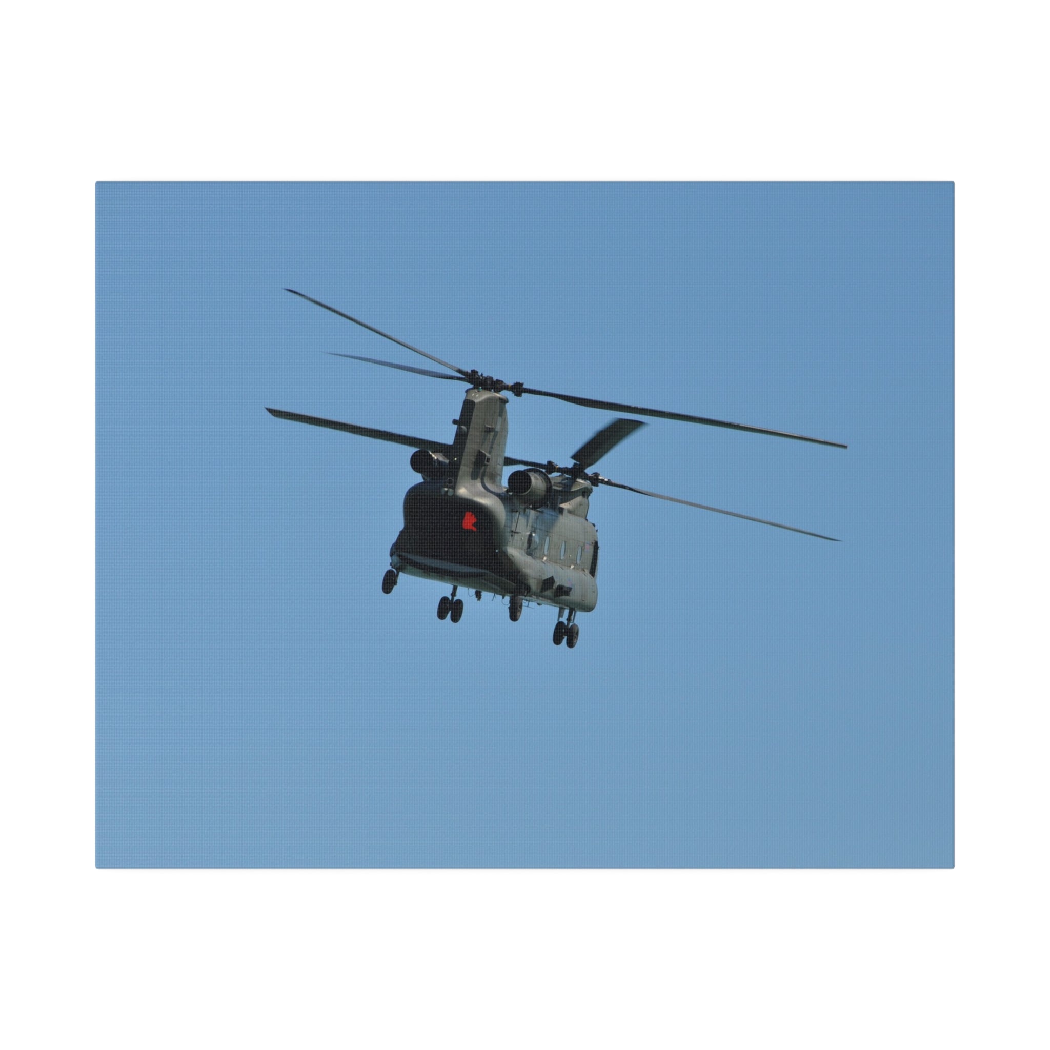 Chinook Helicopter, Cargo Door Open, Waving Canvas - The Trio Synergize Group