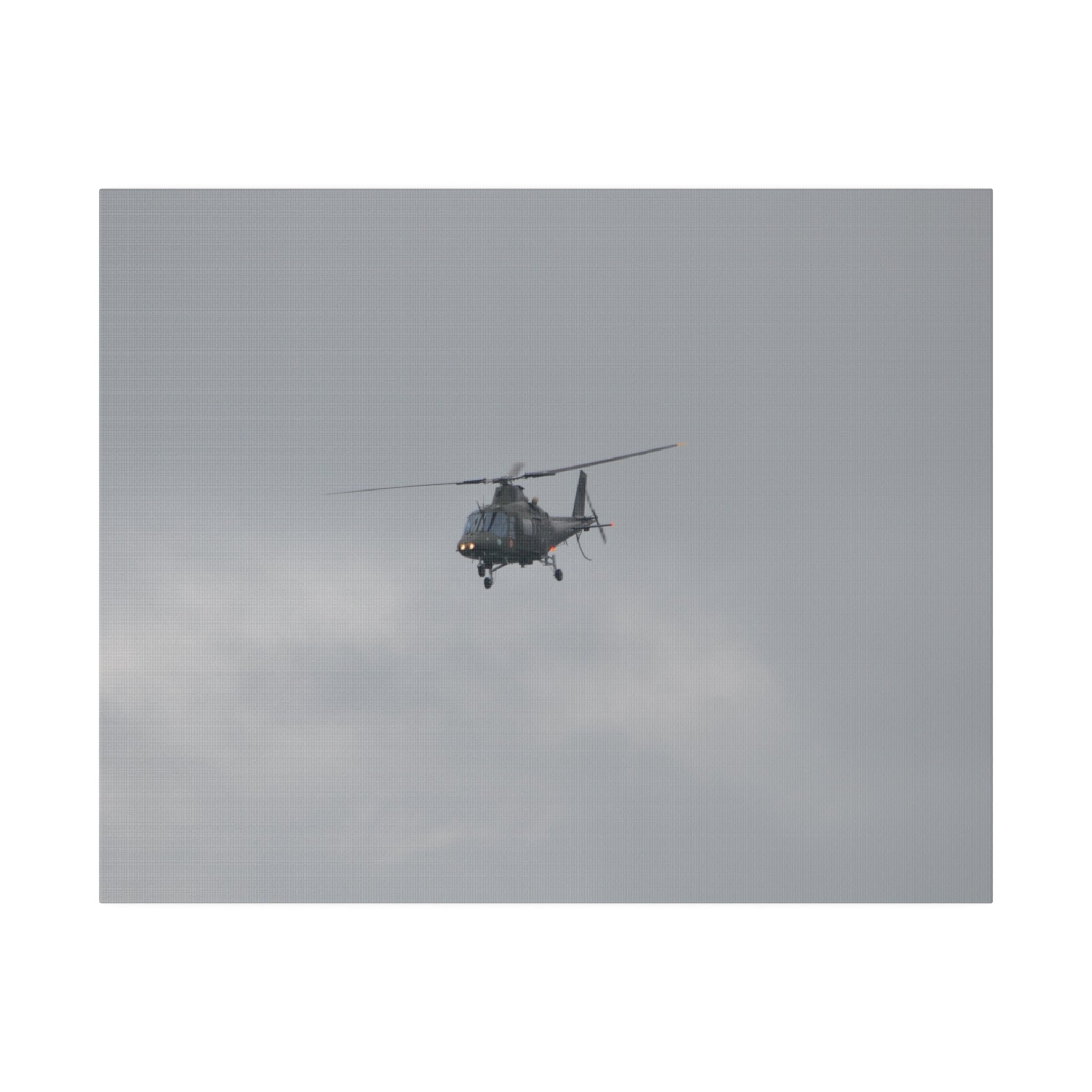 Lynx Helicopter Front View Canvas - The Trio Synergize Group