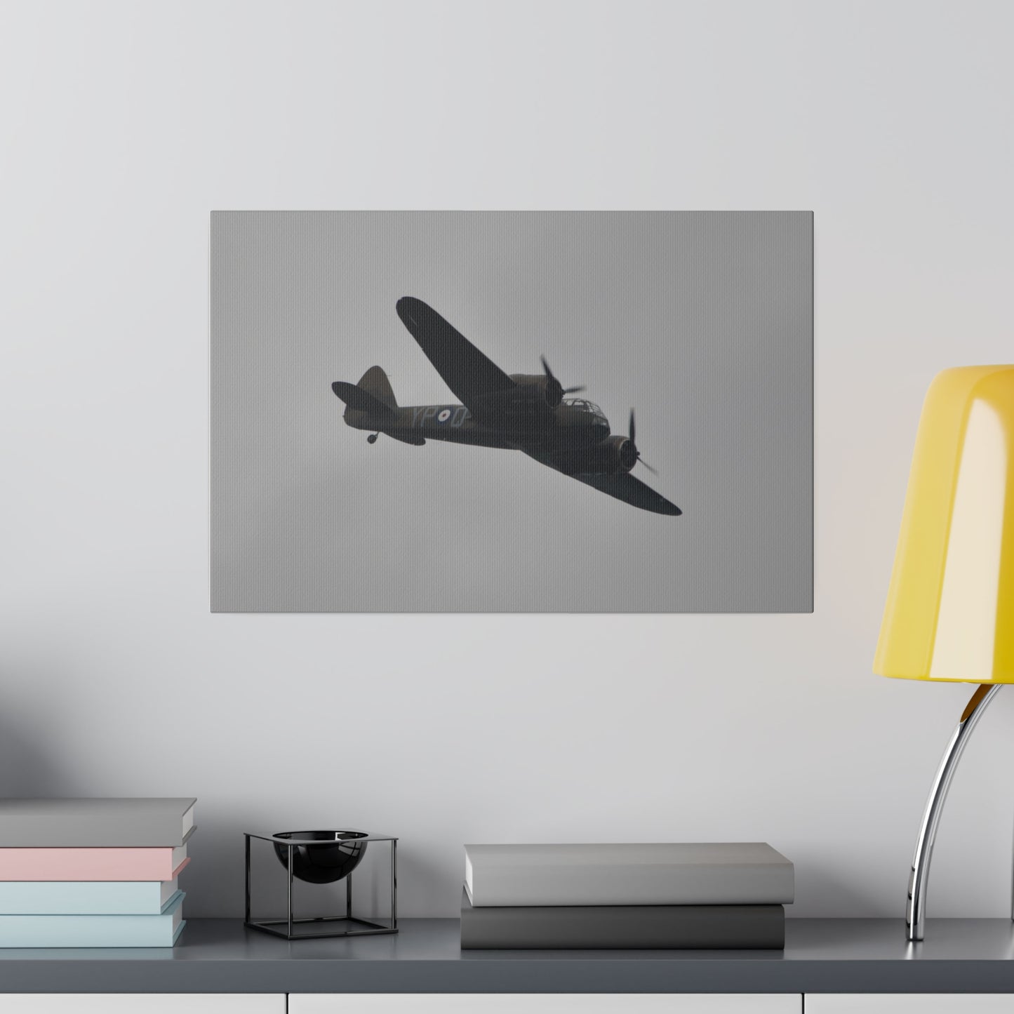 Bristol Blenheim Banking Left, With Side View Canvas - The Trio Synergize Group