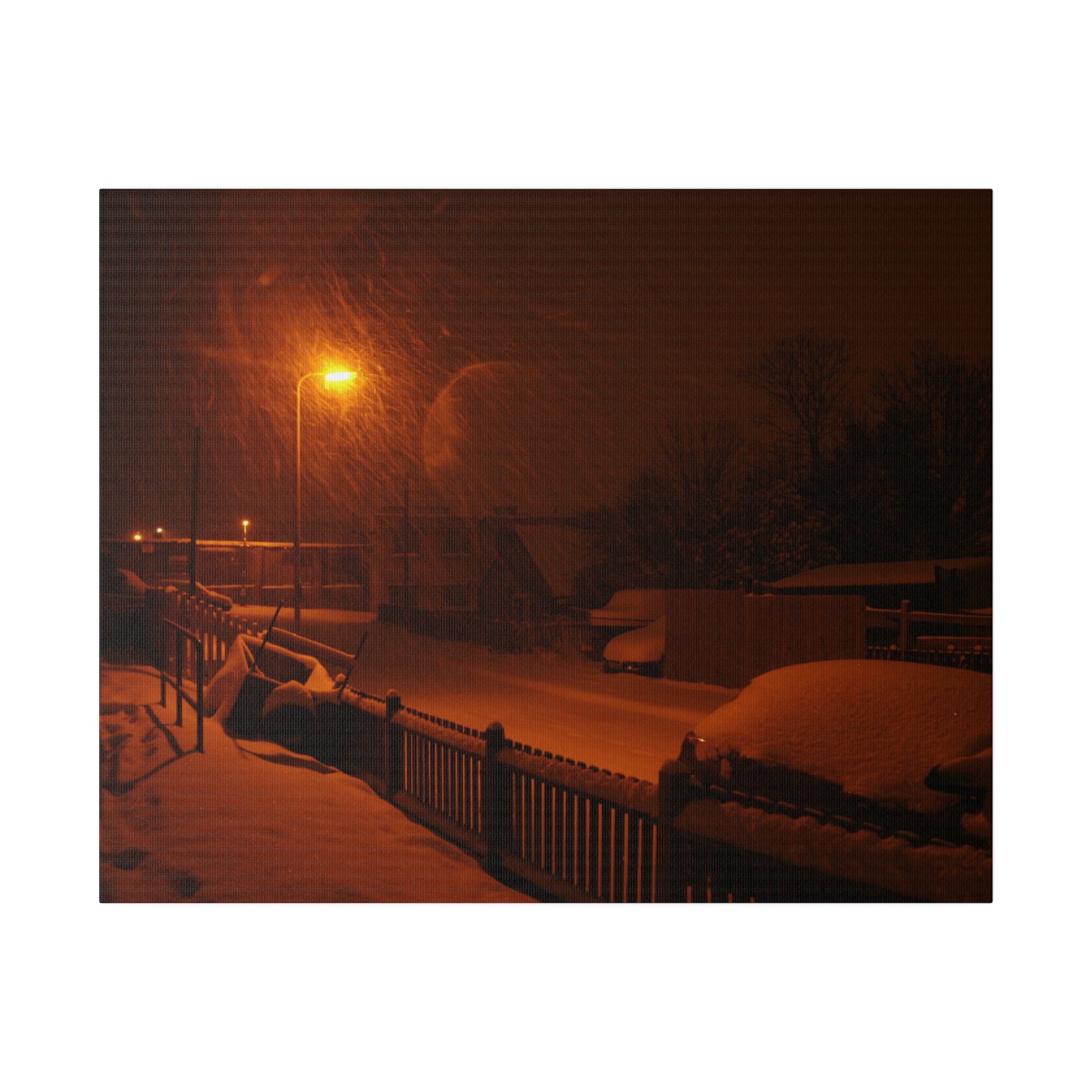 Willingdon Close In Snow, Matte Canvas - The Trio Synergize Group
