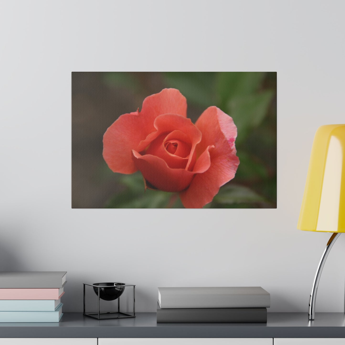 Elegant Single Pink Rose Canvas Print - The Trio Synergize Group