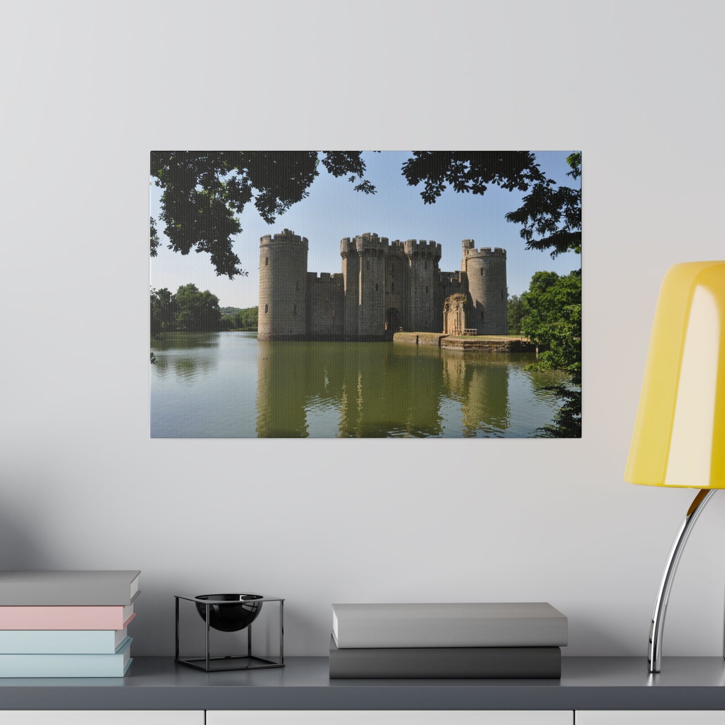Front Of Bodiam Castle Through Trees Canvas - The Trio Synergize Group
