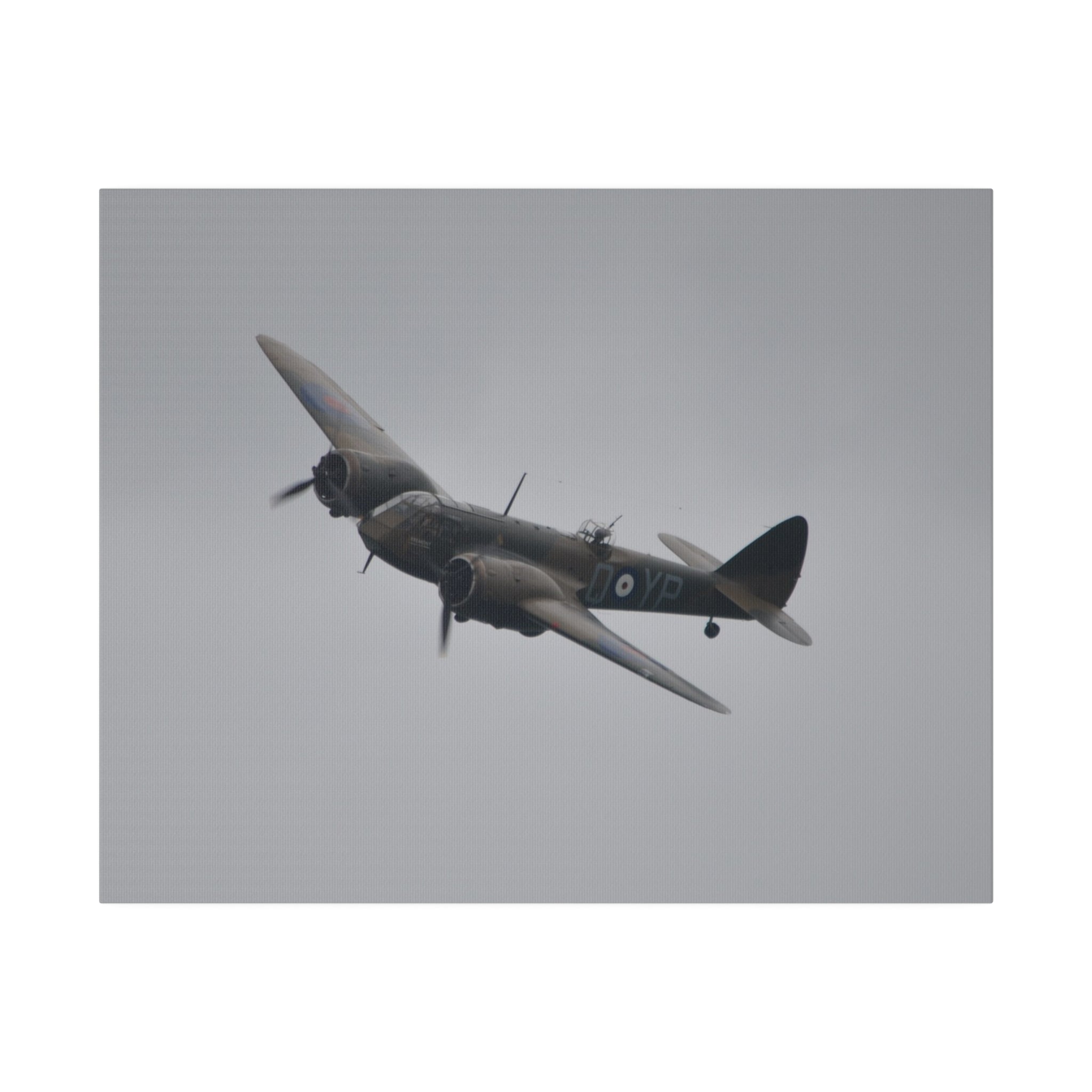 Bristol Blenheim Front And Top View Close Up Canvas - The Trio Synergize Group