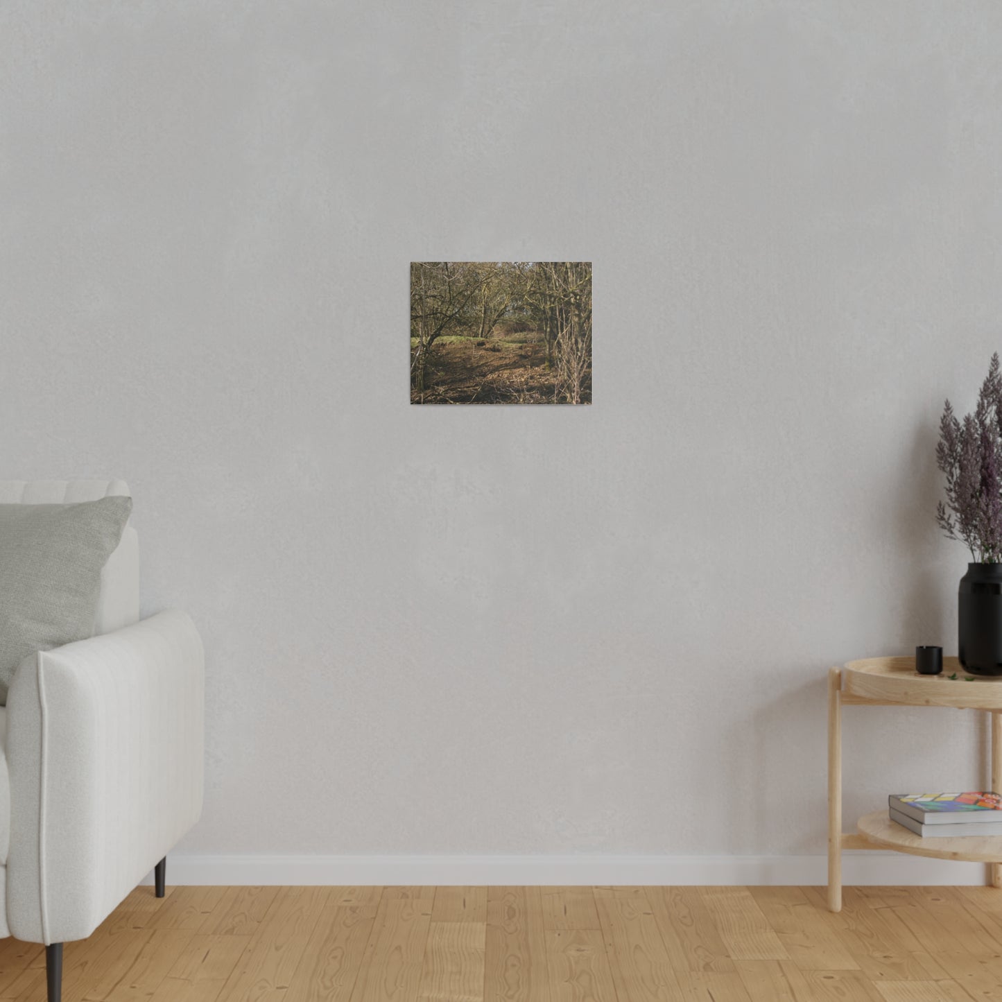 Woodland Landscape In Winter Canvas