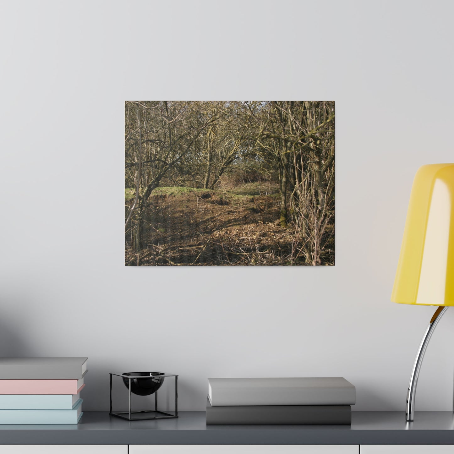 Woodland Landscape In Winter Canvas