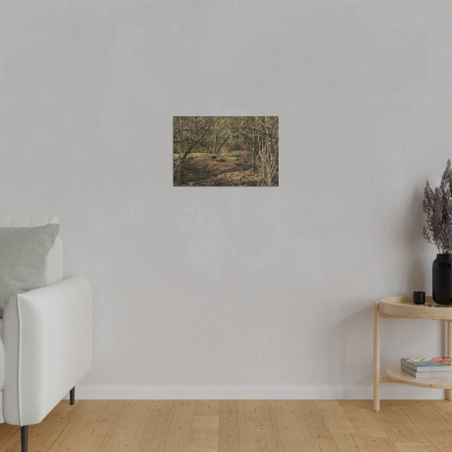 Woodland Landscape In Winter Canvas