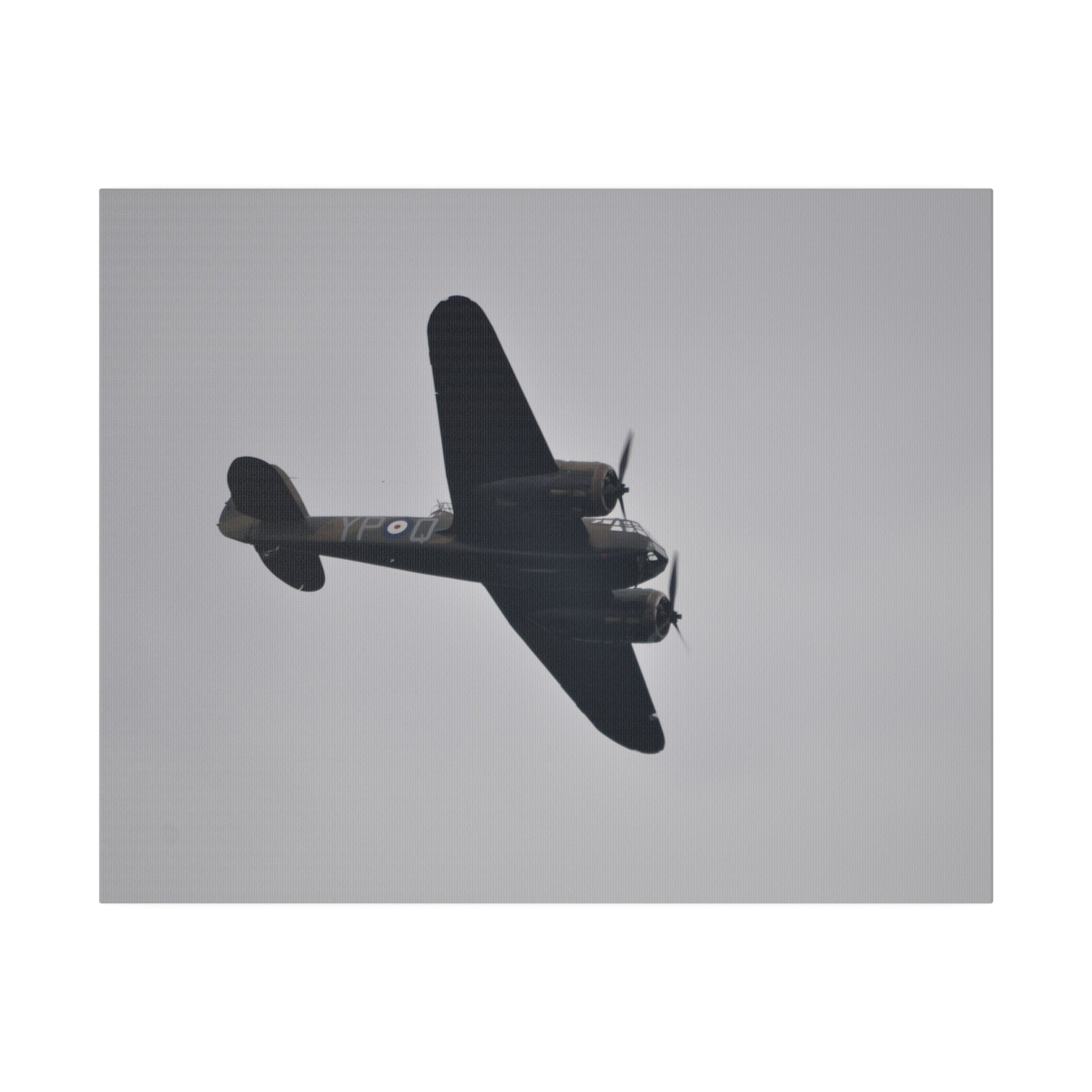 Bristol Blenheim Flying From The Left Canvas - The Trio Synergize Group