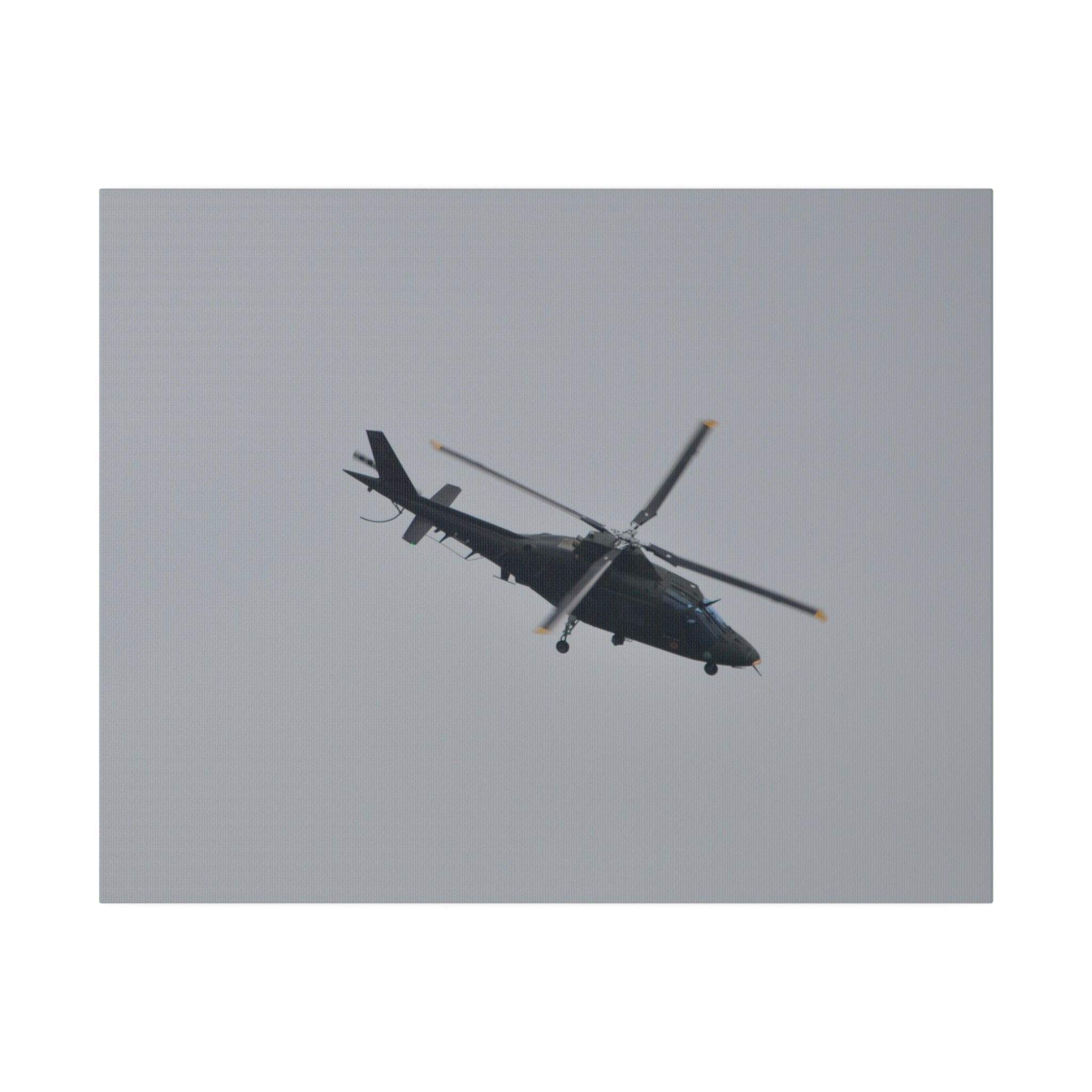 Lynx Helicopter Looping Around, Top And Side View Canvas - The Trio Synergize Group