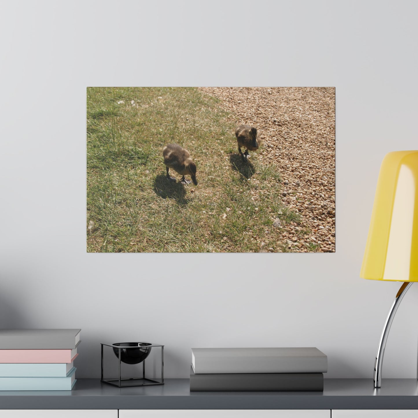 Two Ducklings Waddling Forward Canvas - The Trio Synergize Group