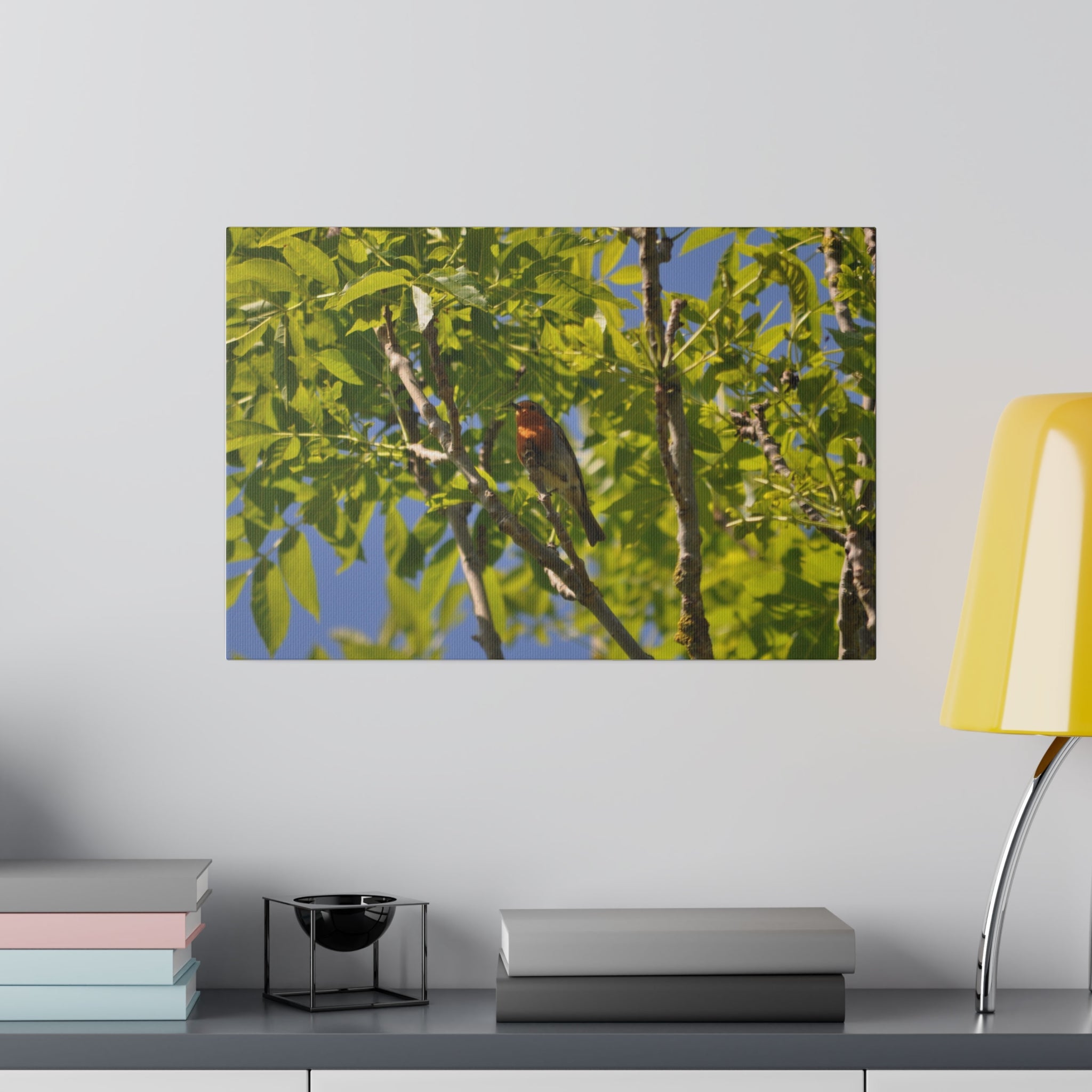 Canvas Print Robin Sitting in a Tree - The Trio Synergize Group