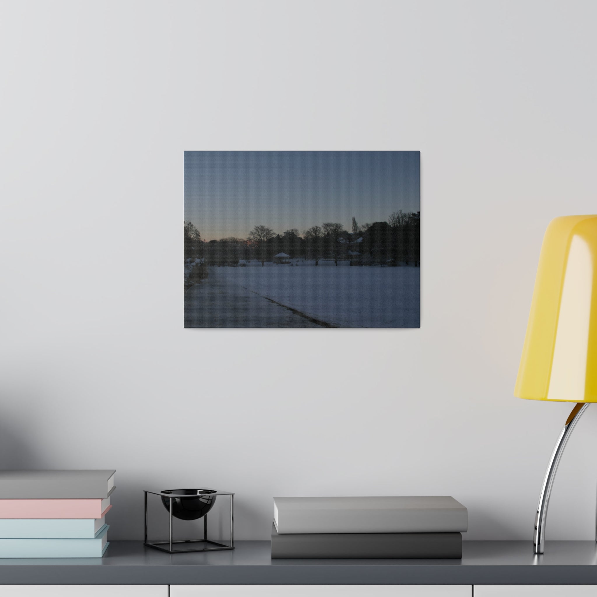 Alexandra Park In The Snow, Matte Canvas - The Trio Synergize Group