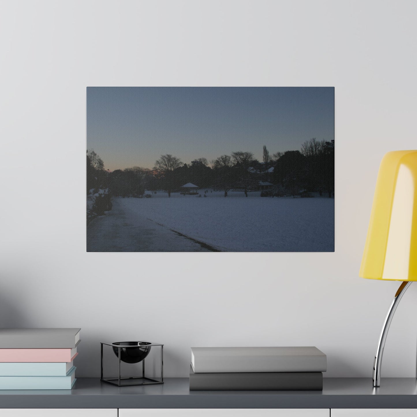 Alexandra Park In The Snow, Matte Canvas - The Trio Synergize Group