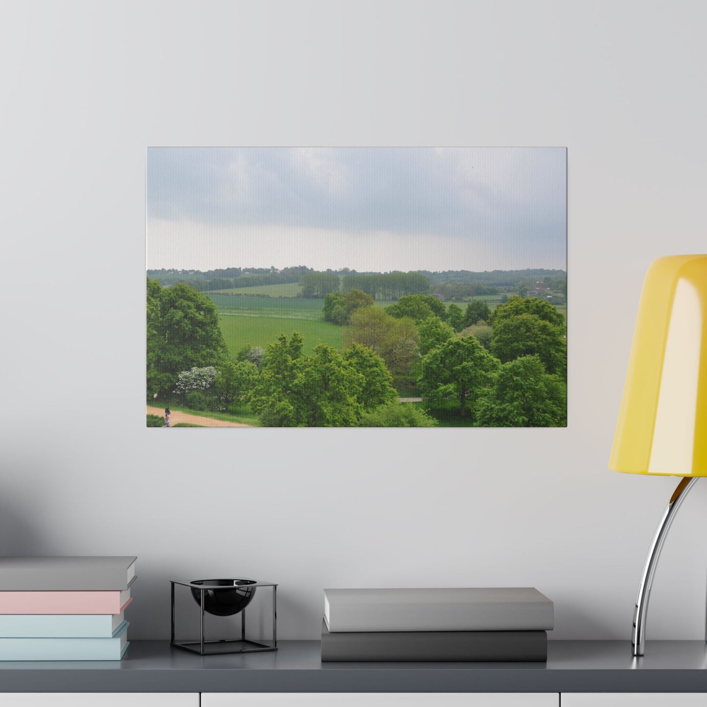 Bodiam Castle Countryside View From On Top Canvas Print - The Trio Synergize Group
