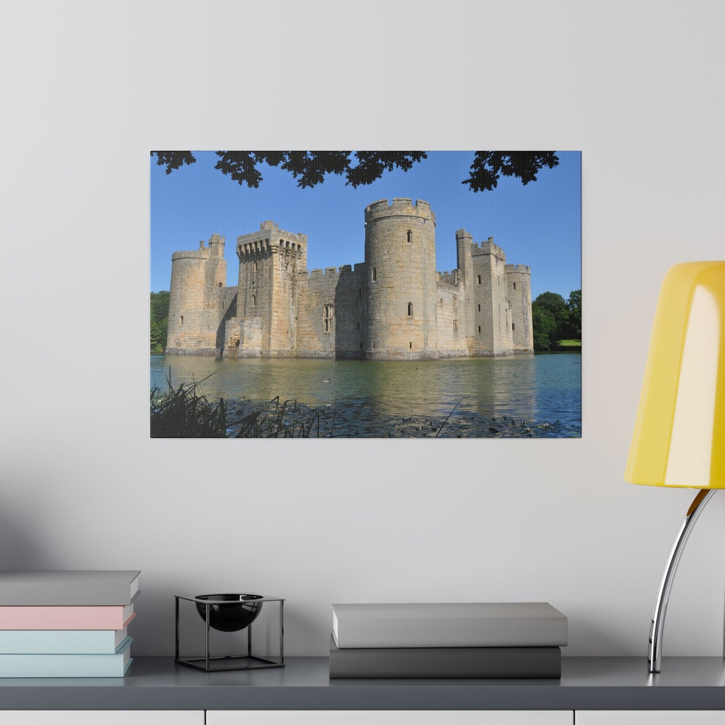 Bodiam Castle From The Side Through Trees Canvas - The Trio Synergize Group