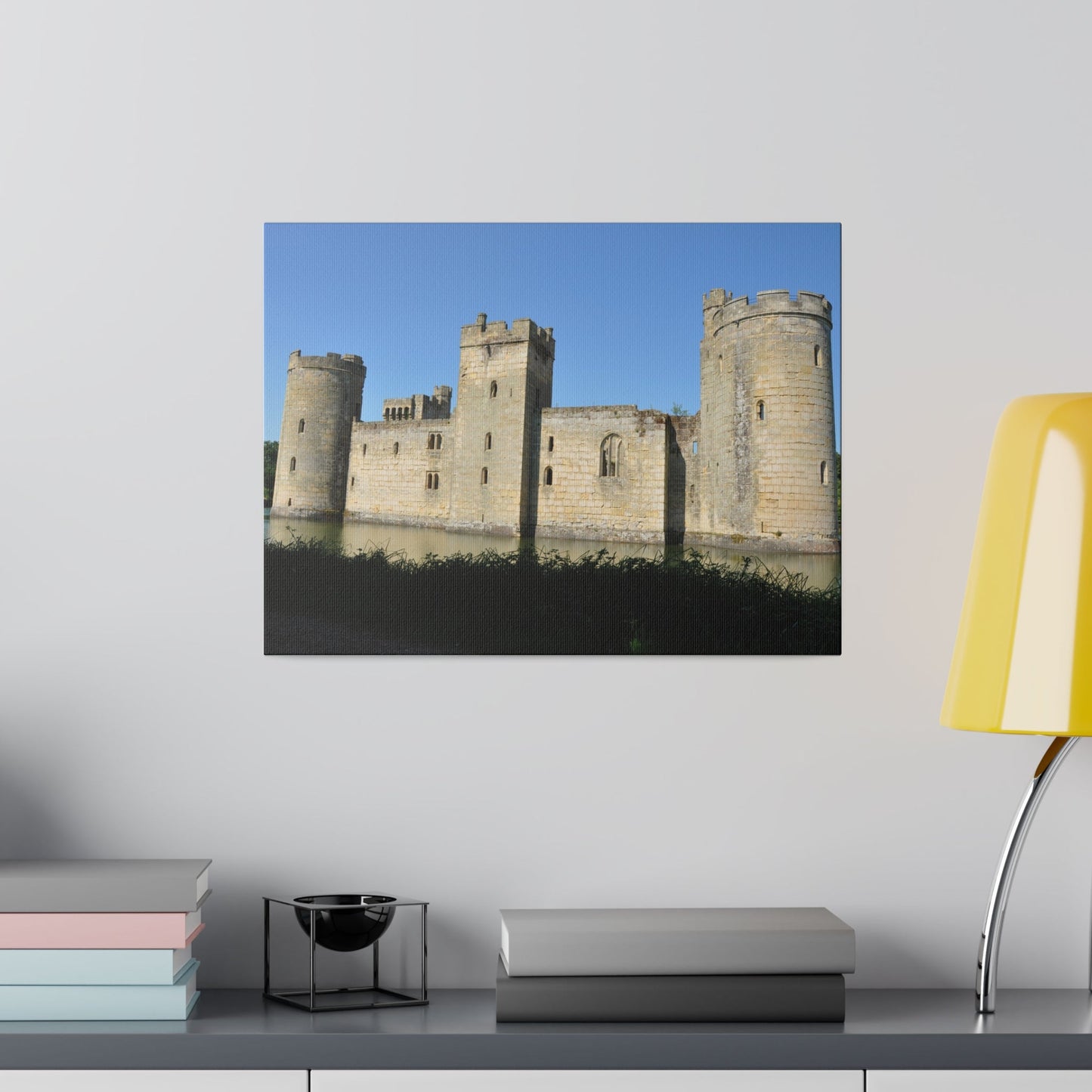 Bodiam Castle Side View Up Close Canvas - The Trio Synergize Group