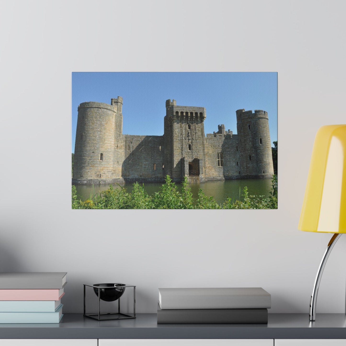 Bodiam Castle Moat & Greenery Canvas Print - The Trio Synergize Group