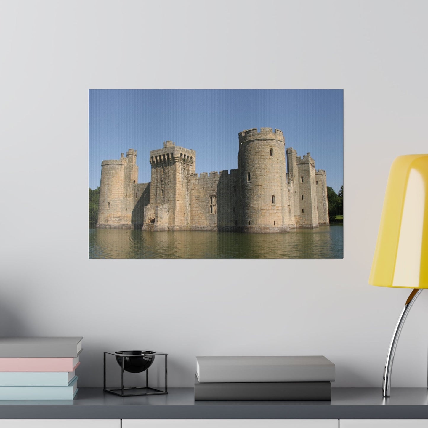 Bodiam Castle Slight Angle Canvas - The Trio Synergize Group