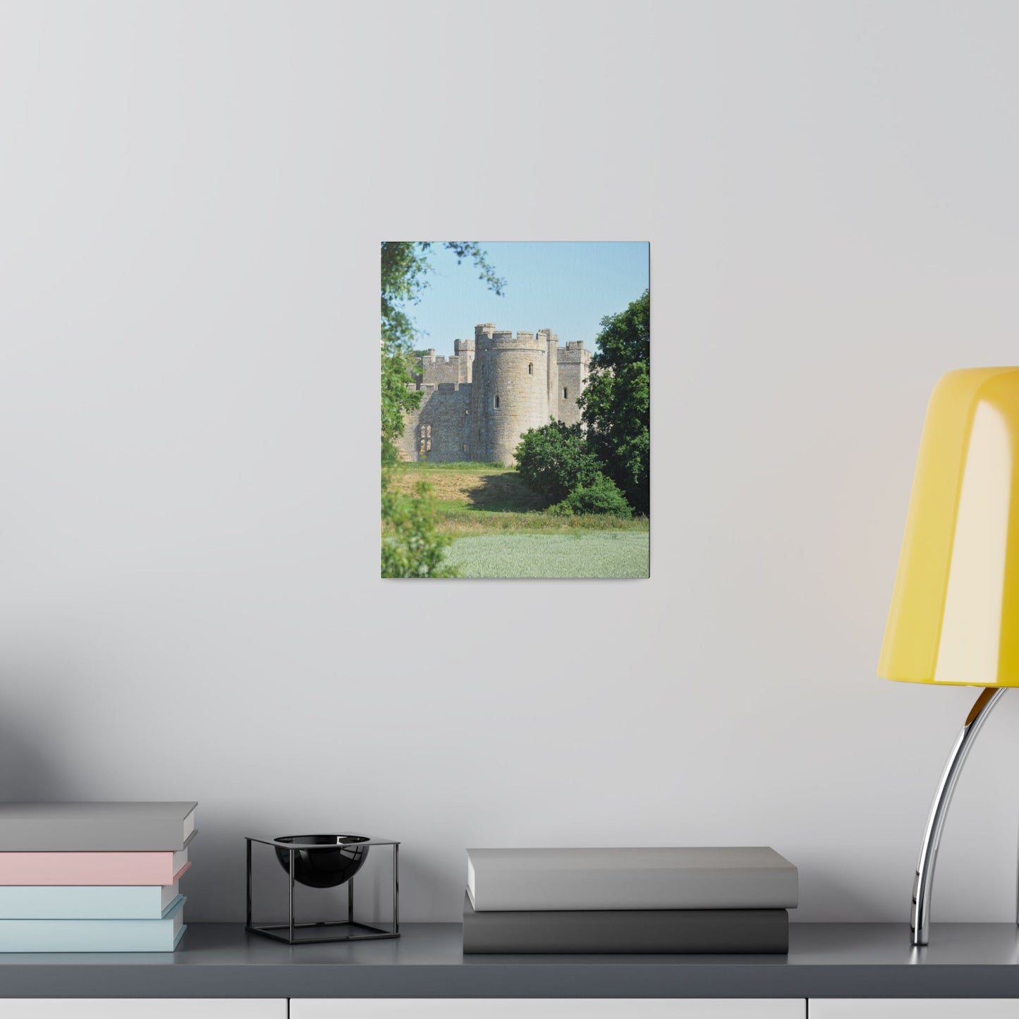 Bodiam Castle Tower With Greenery Canvas - The Trio Synergize Group