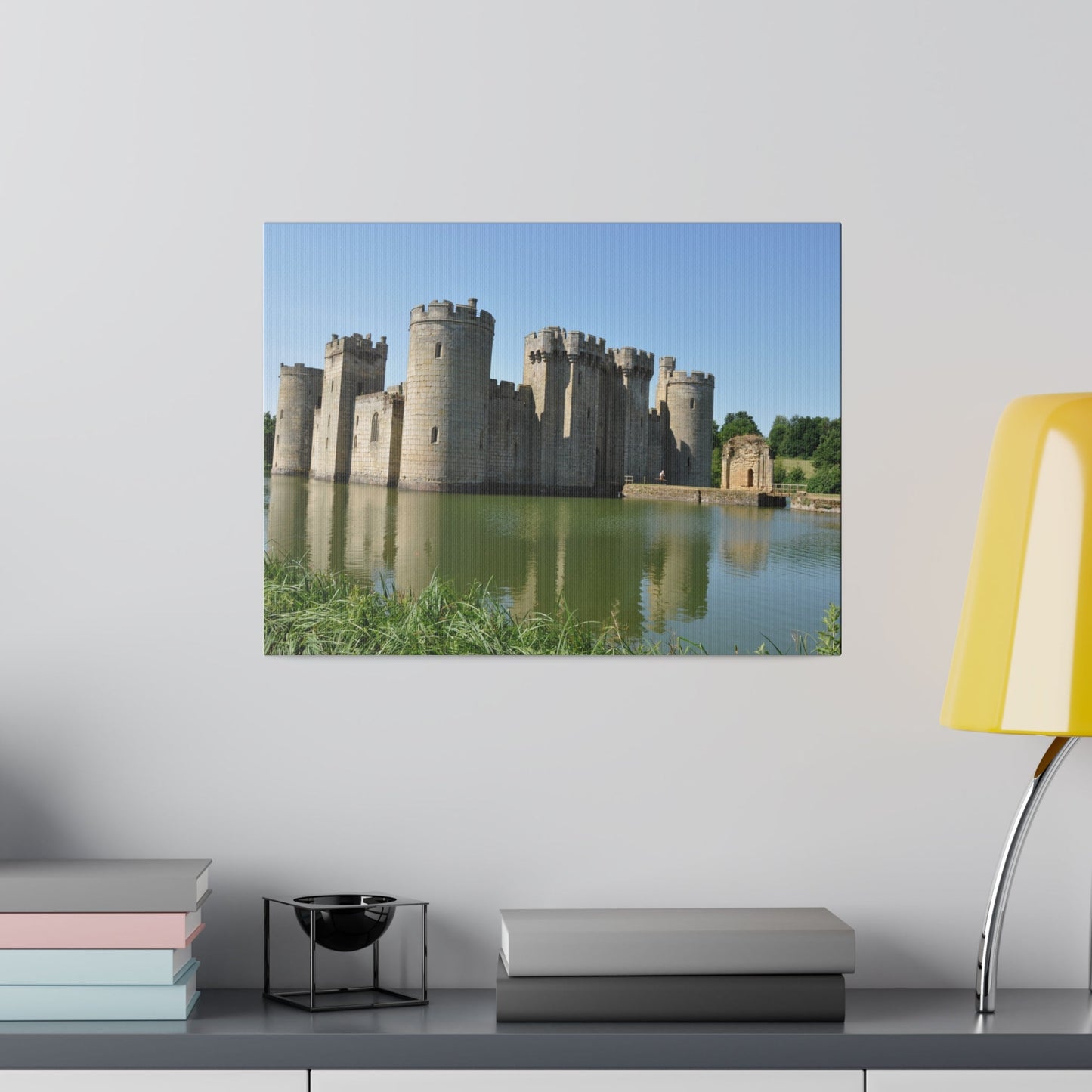 Bodiam Castle With Archer Out Front - Canvas Print - The Trio Synergize Group