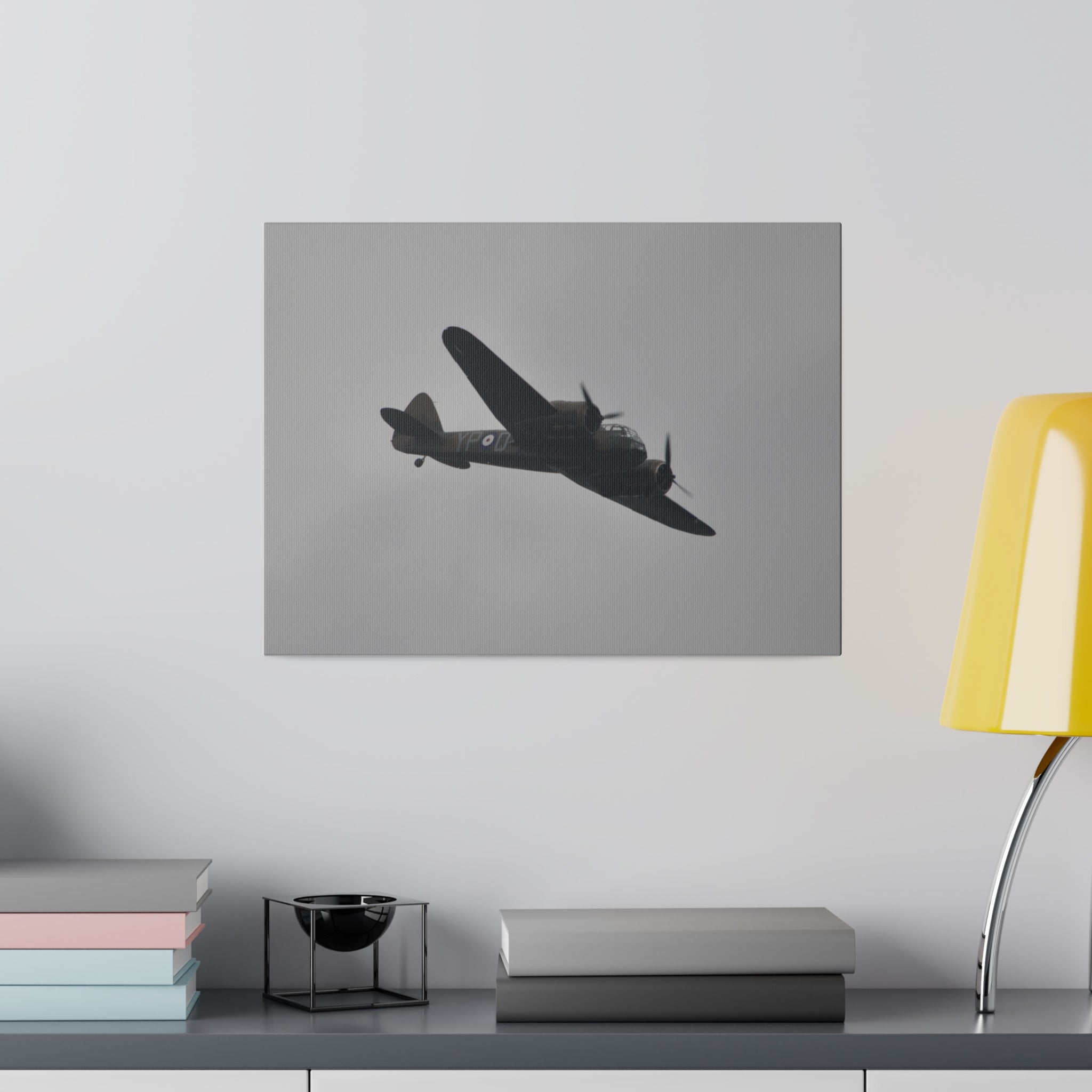 Bristol Blenheim Banking Left, With Side View Canvas - The Trio Synergize Group