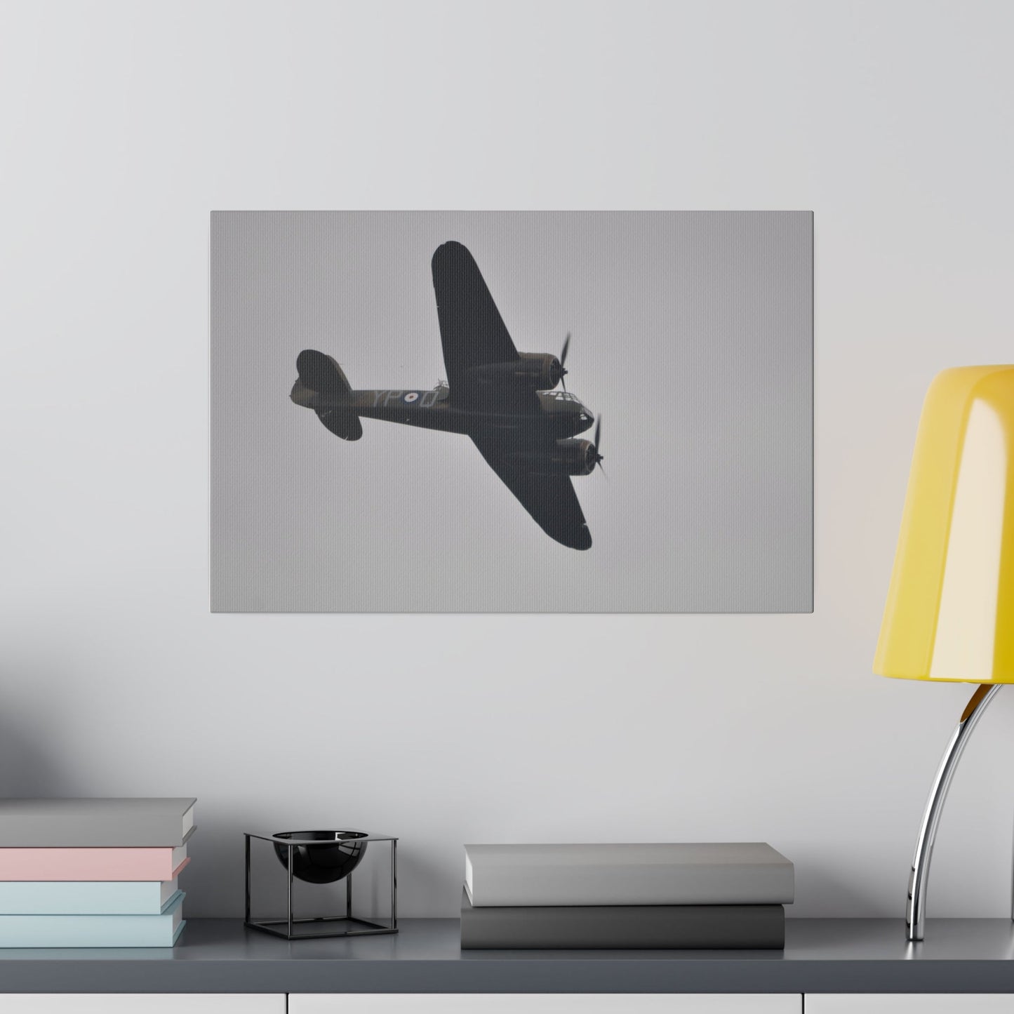 Bristol Blenheim Flying From The Left Canvas - The Trio Synergize Group