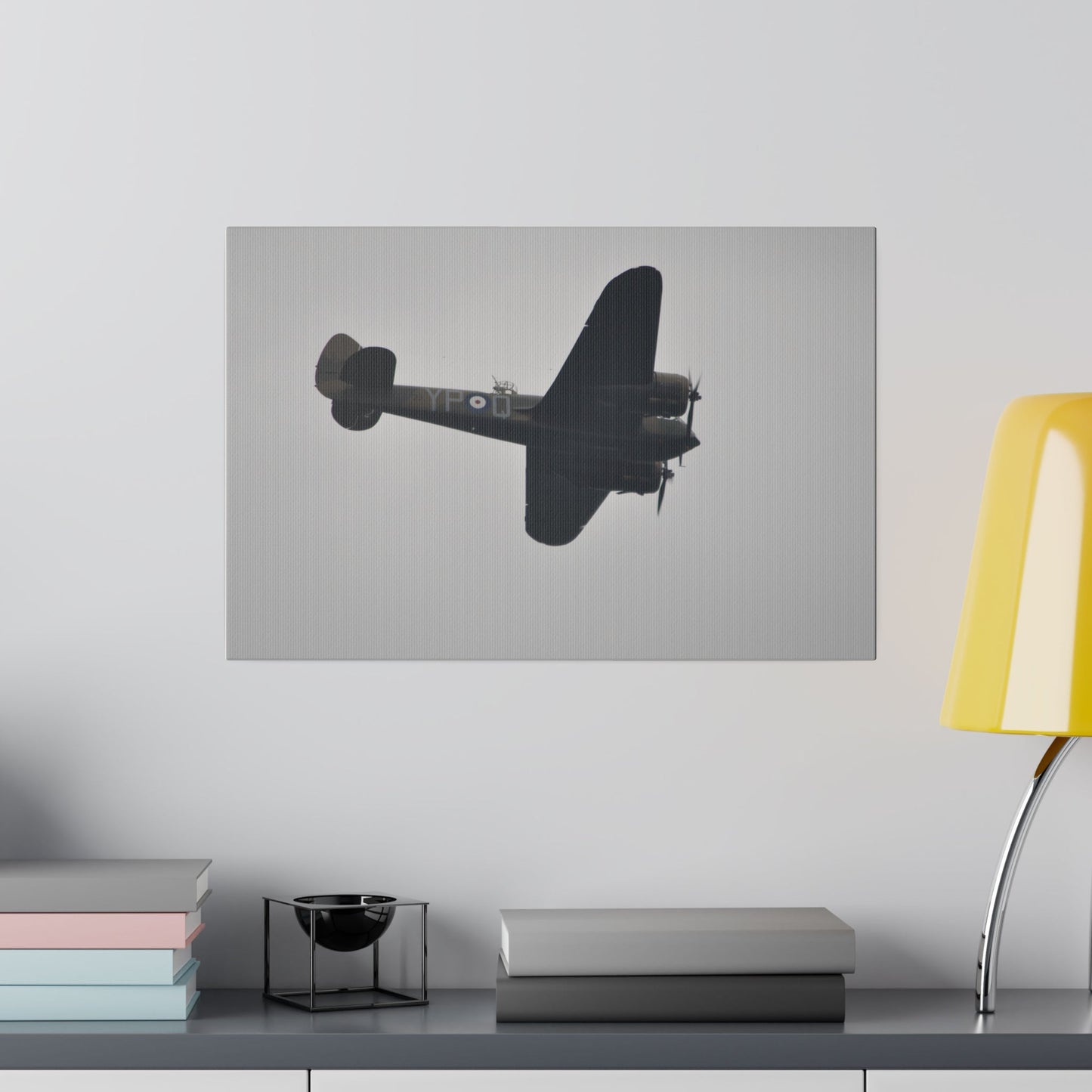 Bristol Blenheim Flying Left, With Undercarriage Canvas - The Trio Synergize Group