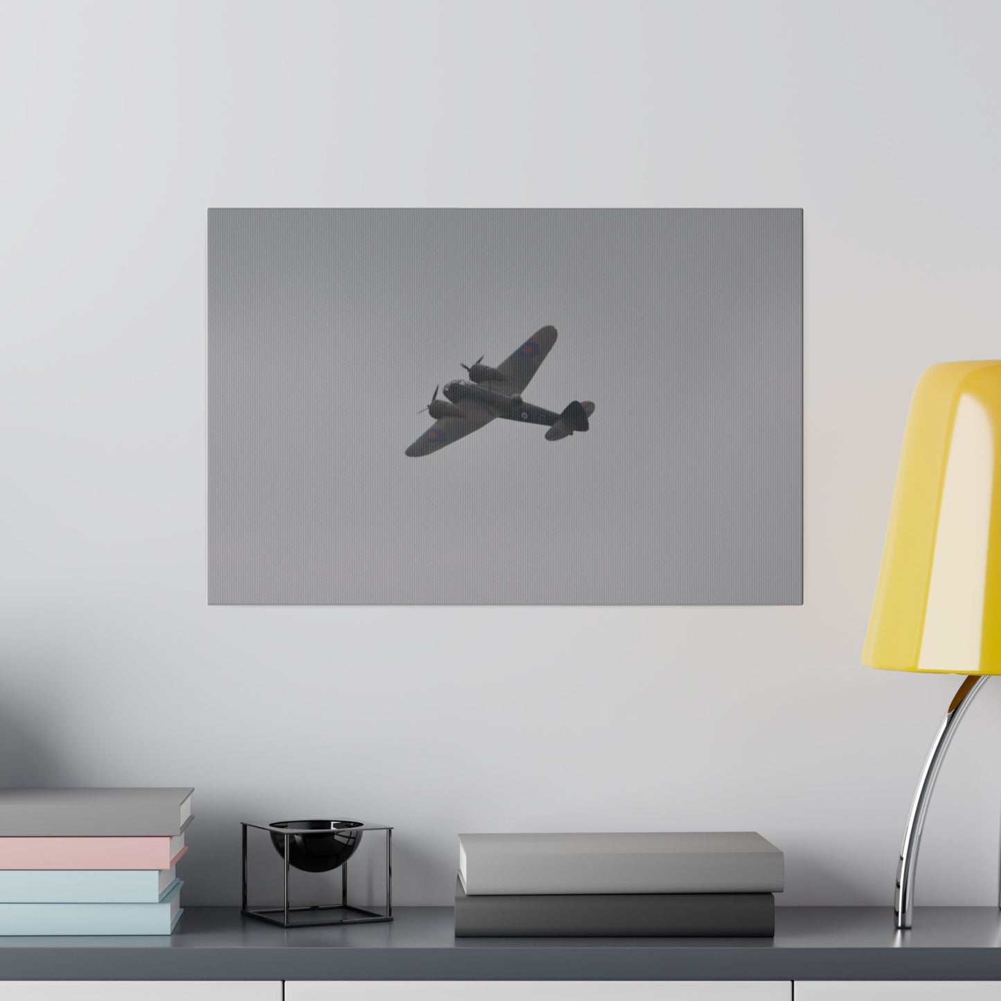 Bristol Blenheim Flying, Banking Left, Top View Canvas - The Trio Synergize Group