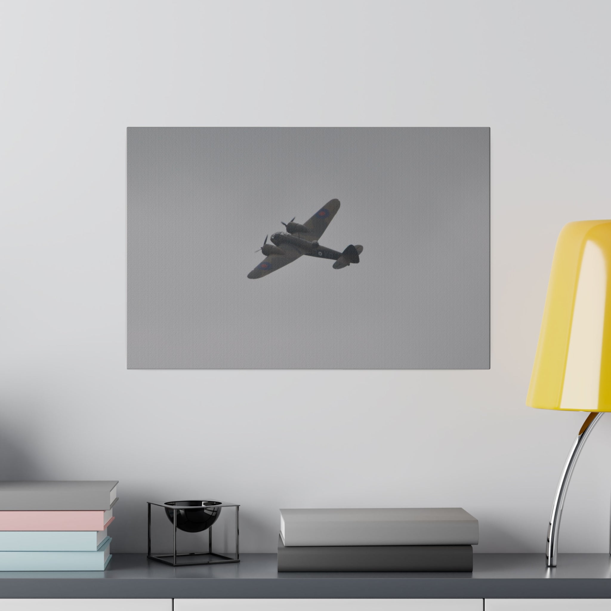 Bristol Blenheim Flying, Banking Left, Top View Canvas - The Trio Synergize Group