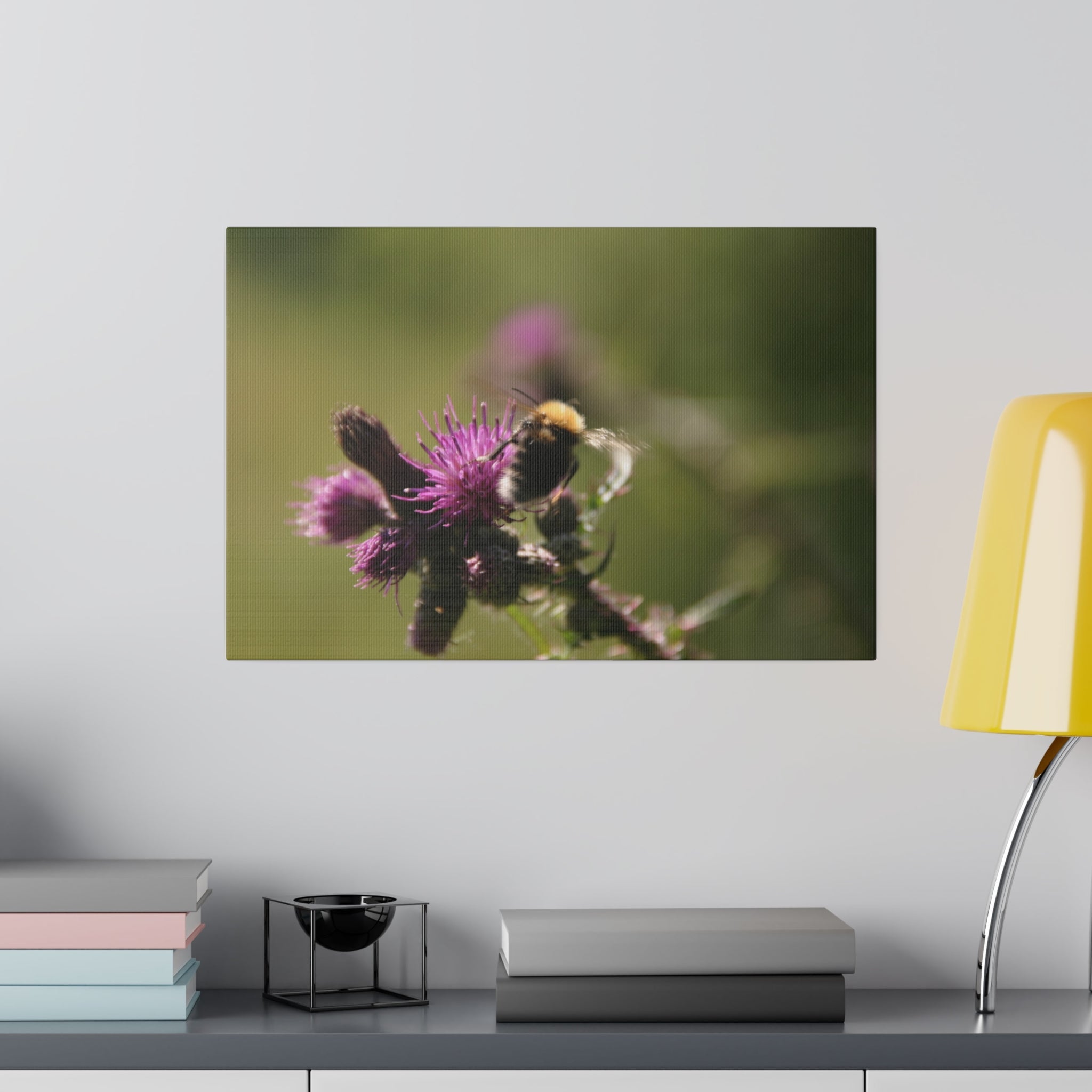 Bumblebee Thistle Canvas Print - The Trio Synergize Group