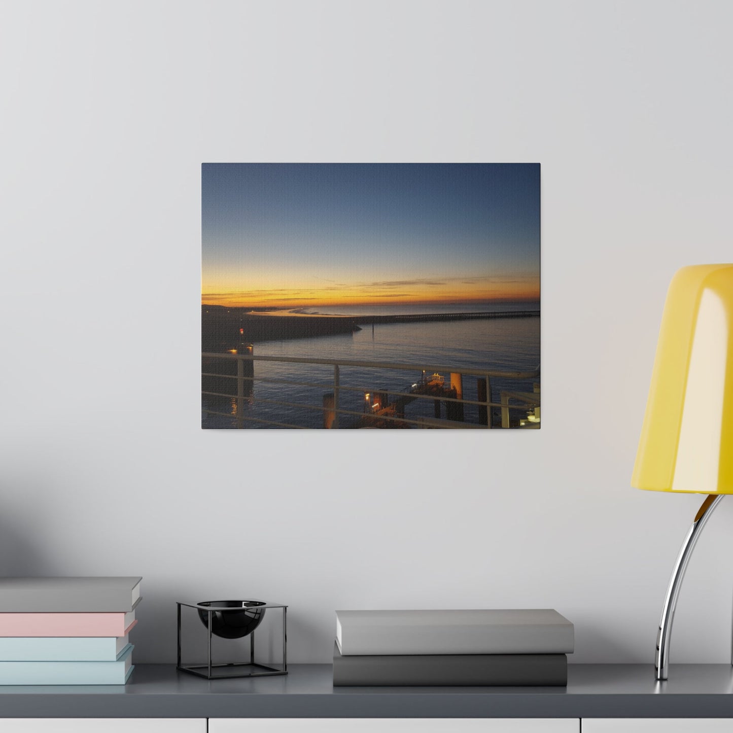 Calais Sunset from the Ferry Different Angle Canvas - The Trio Synergize Group