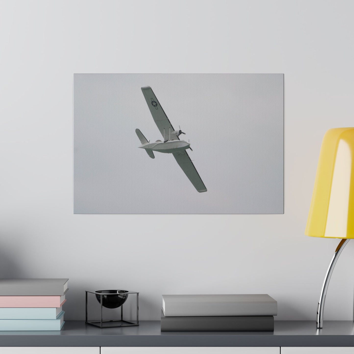 Catalina Banking Left, View Of The Undercarriage Canvas - The Trio Synergize Group