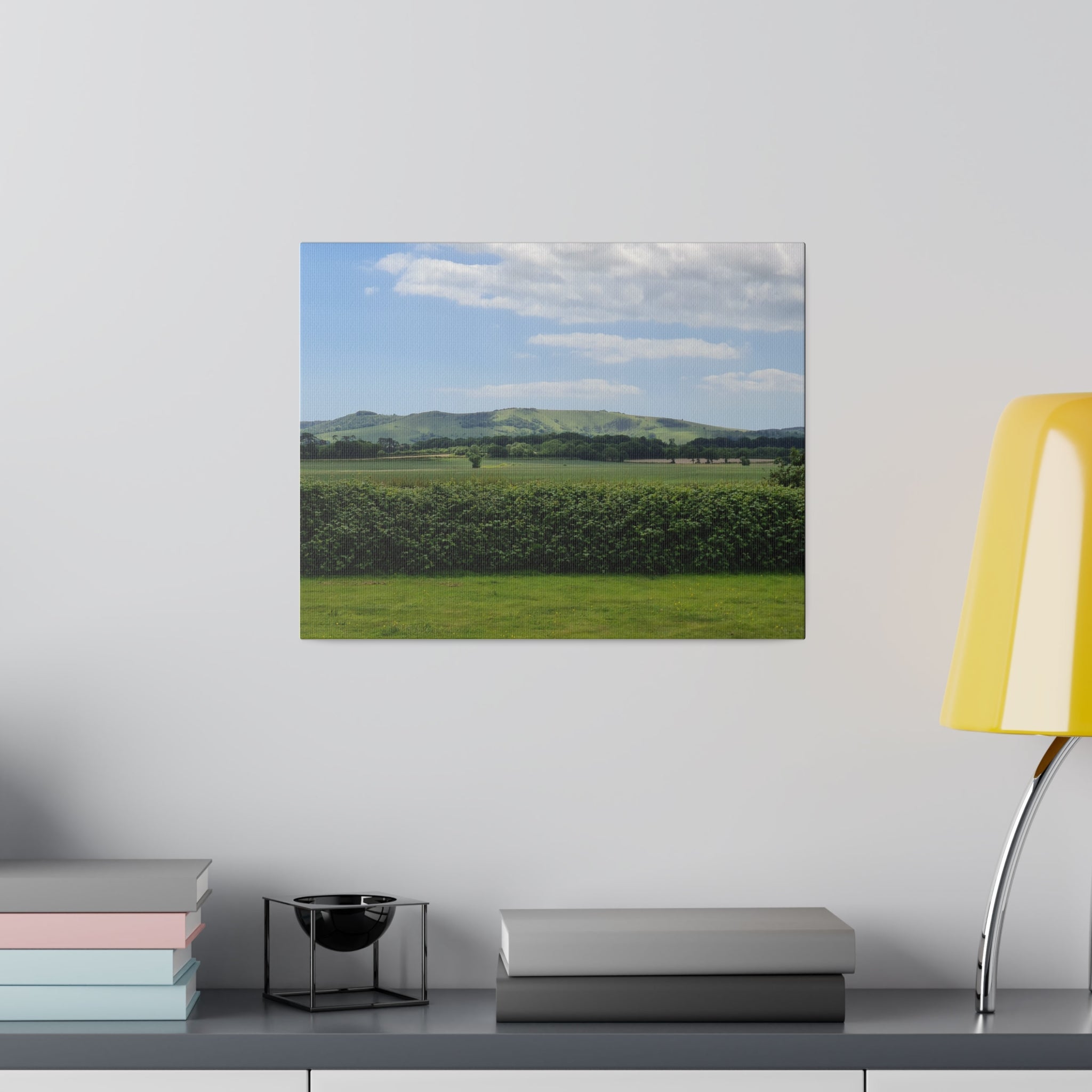 Countryside And A Hill In Background Canvas - The Trio Synergize Group