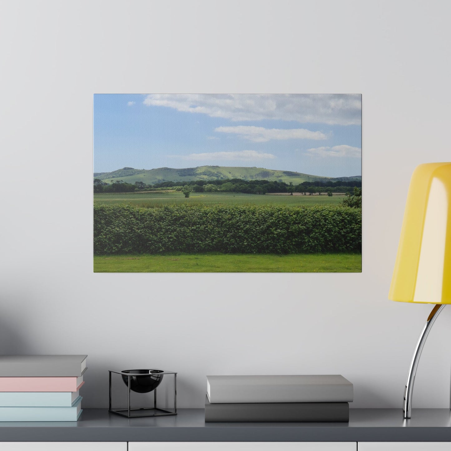 Countryside And A Hill In Background Canvas - The Trio Synergize Group