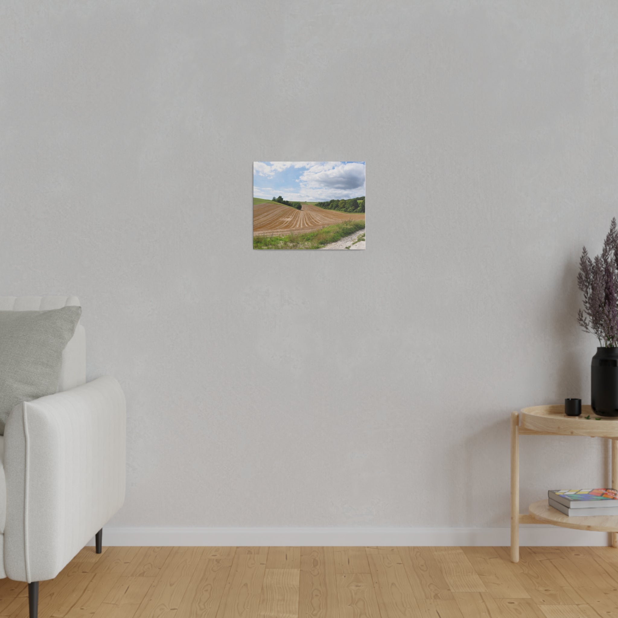 Countryside Farming Fields Landscape, Beautiful Sky Canvas - The Trio Synergize Group