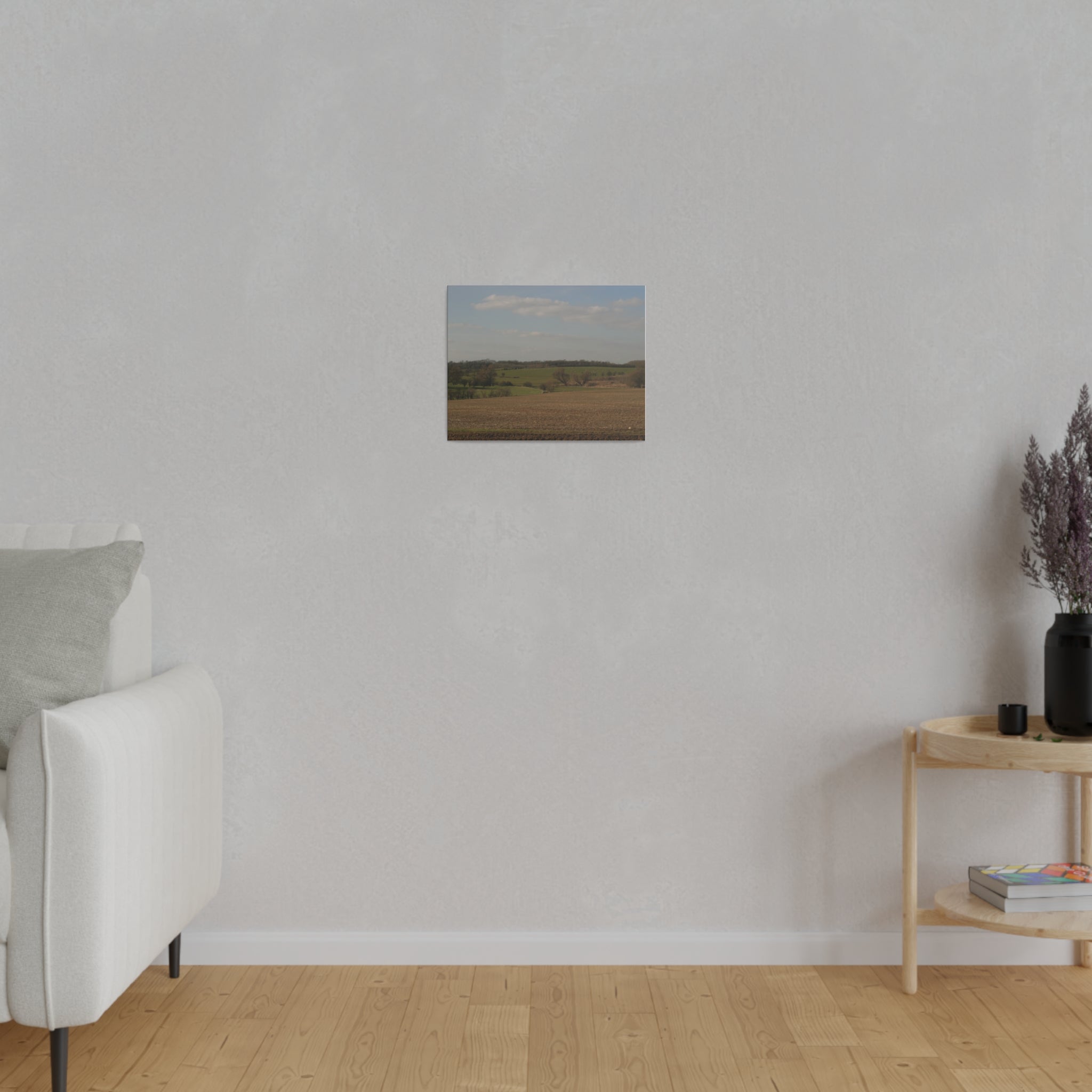 Countryside Landscape, Farm Fields & Sheep Canvas - The Trio Synergize Group