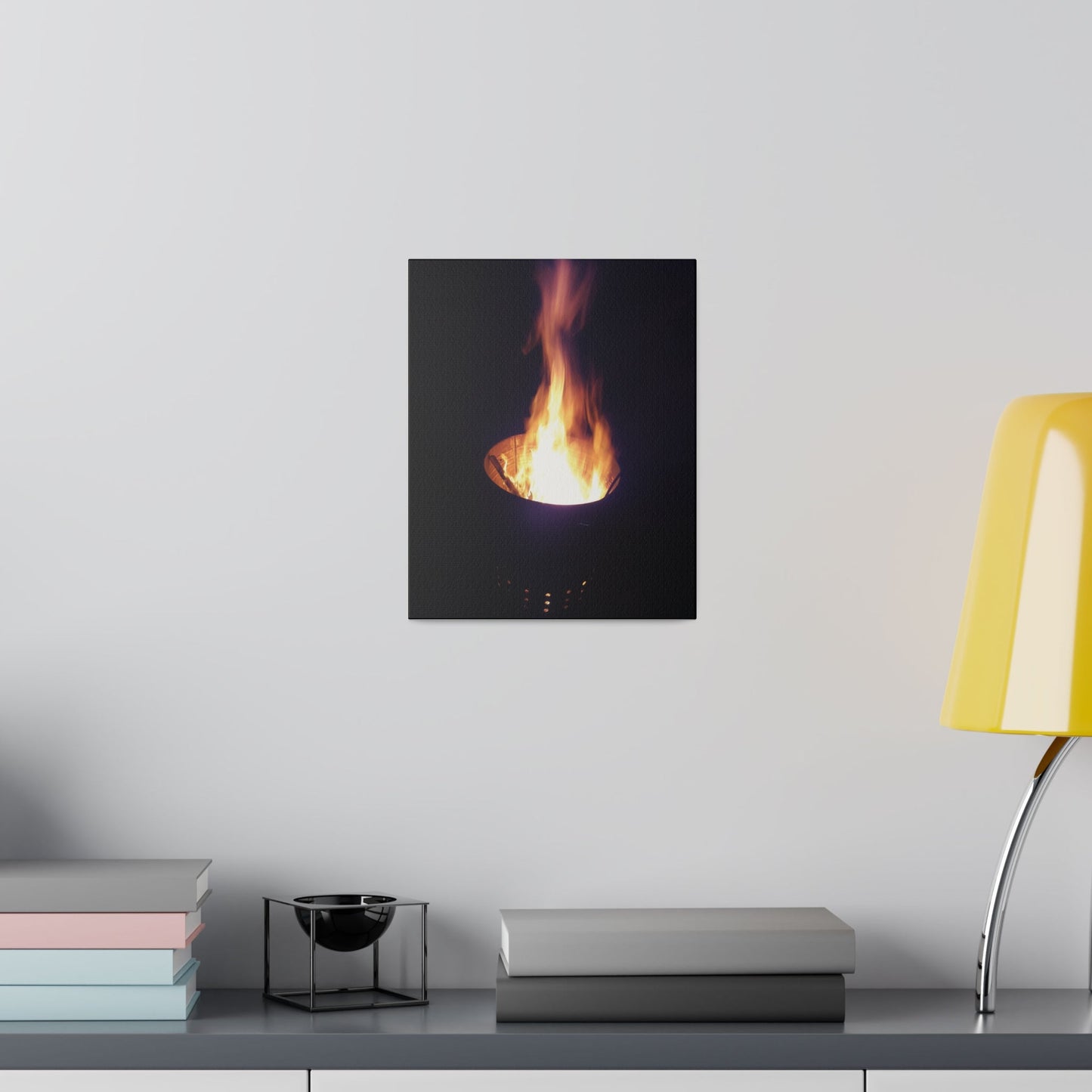 Fire Pit, Matte Canvas, Stretched, 0.75" - The Trio Synergize Group