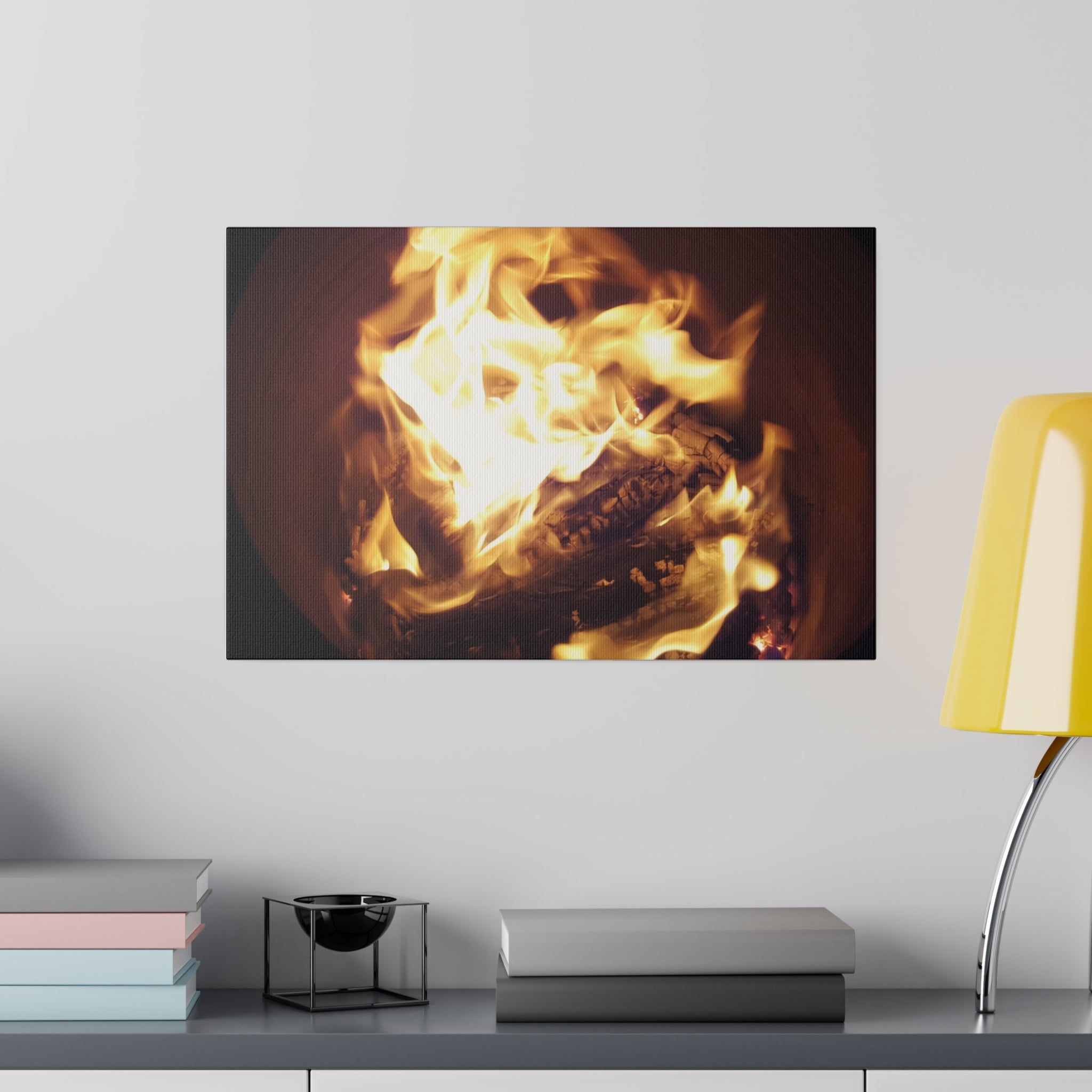 Fire Pit Dancing Flames Canvas - The Trio Synergize Group