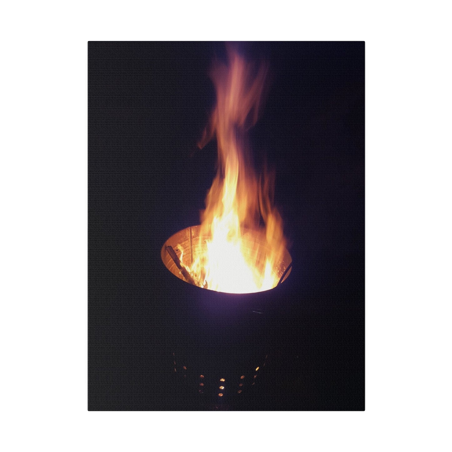 Fire Pit, Matte Canvas, Stretched, 0.75" - The Trio Synergize Group