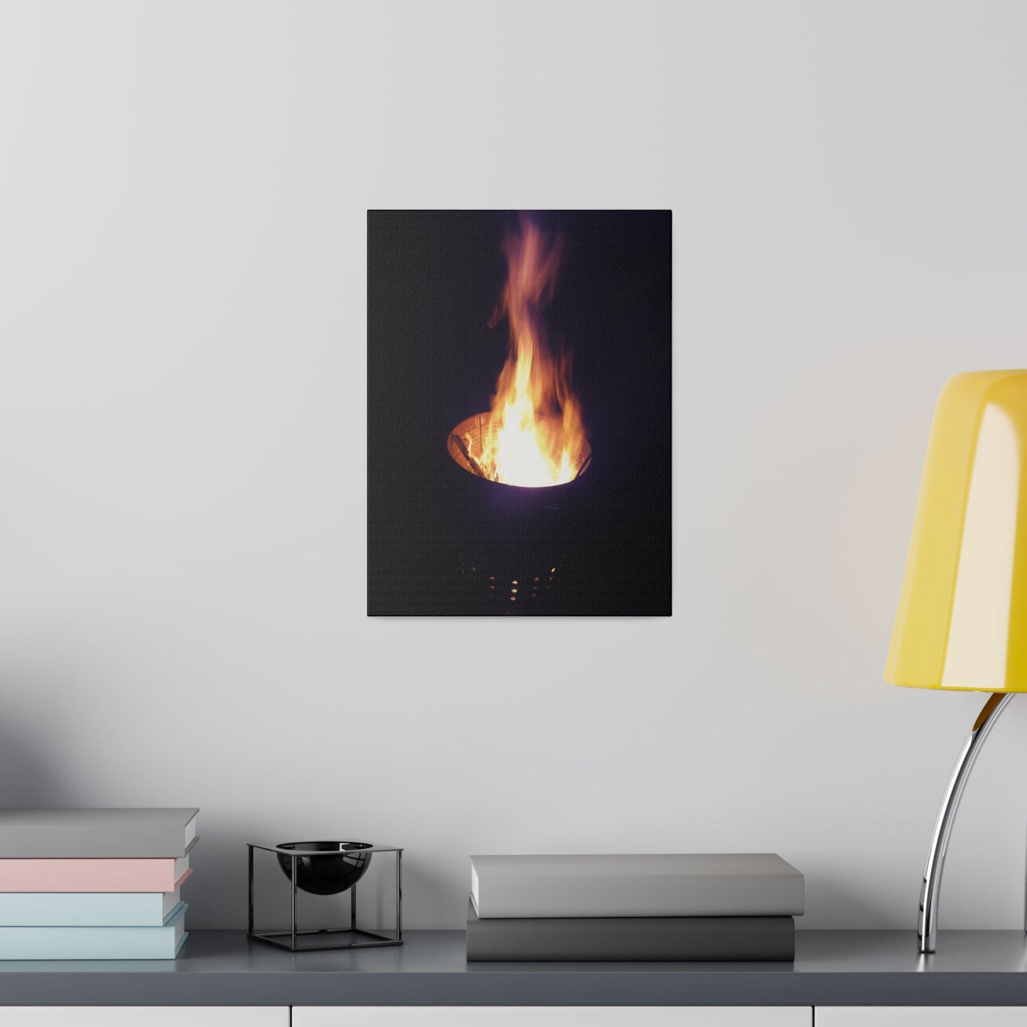 Fire Pit, Matte Canvas, Stretched, 0.75" - The Trio Synergize Group