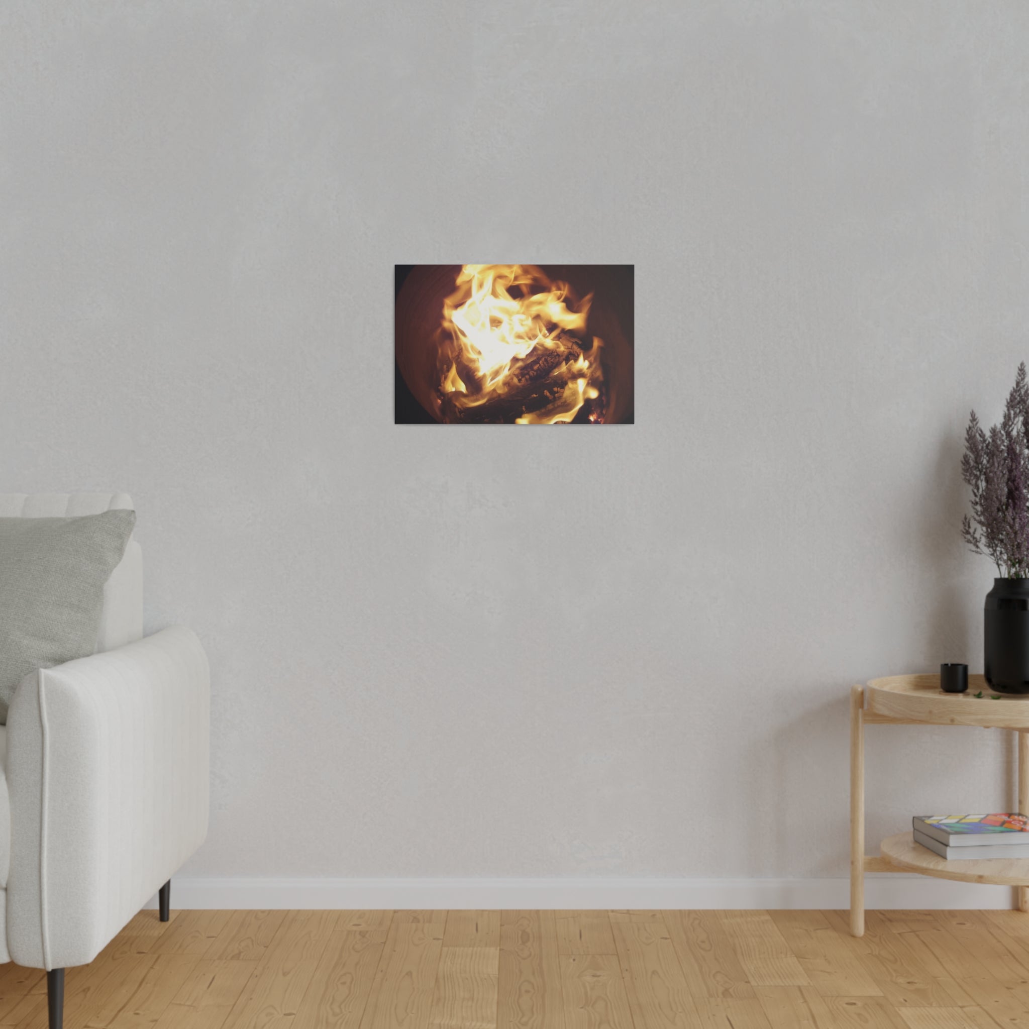 Fire Pit Dancing Flames Canvas - The Trio Synergize Group