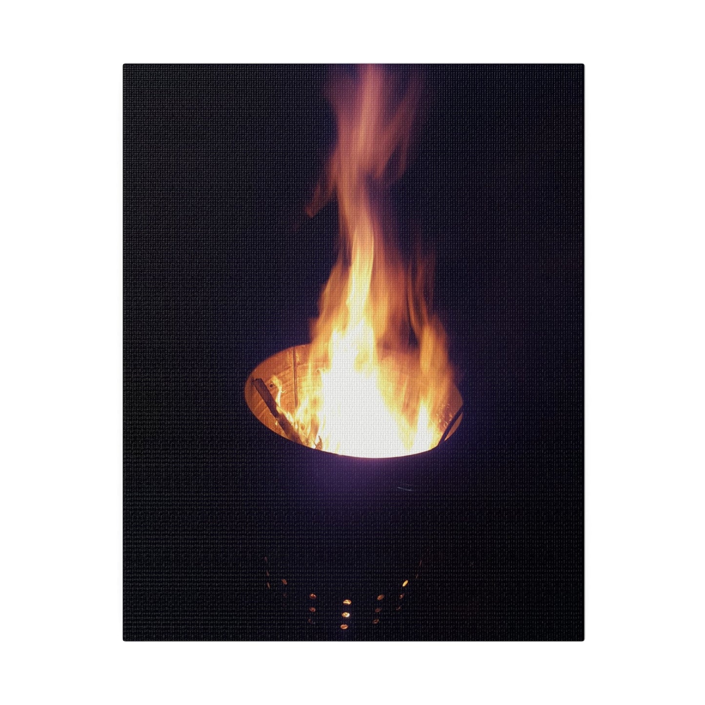 Fire Pit, Matte Canvas, Stretched, 0.75" - The Trio Synergize Group