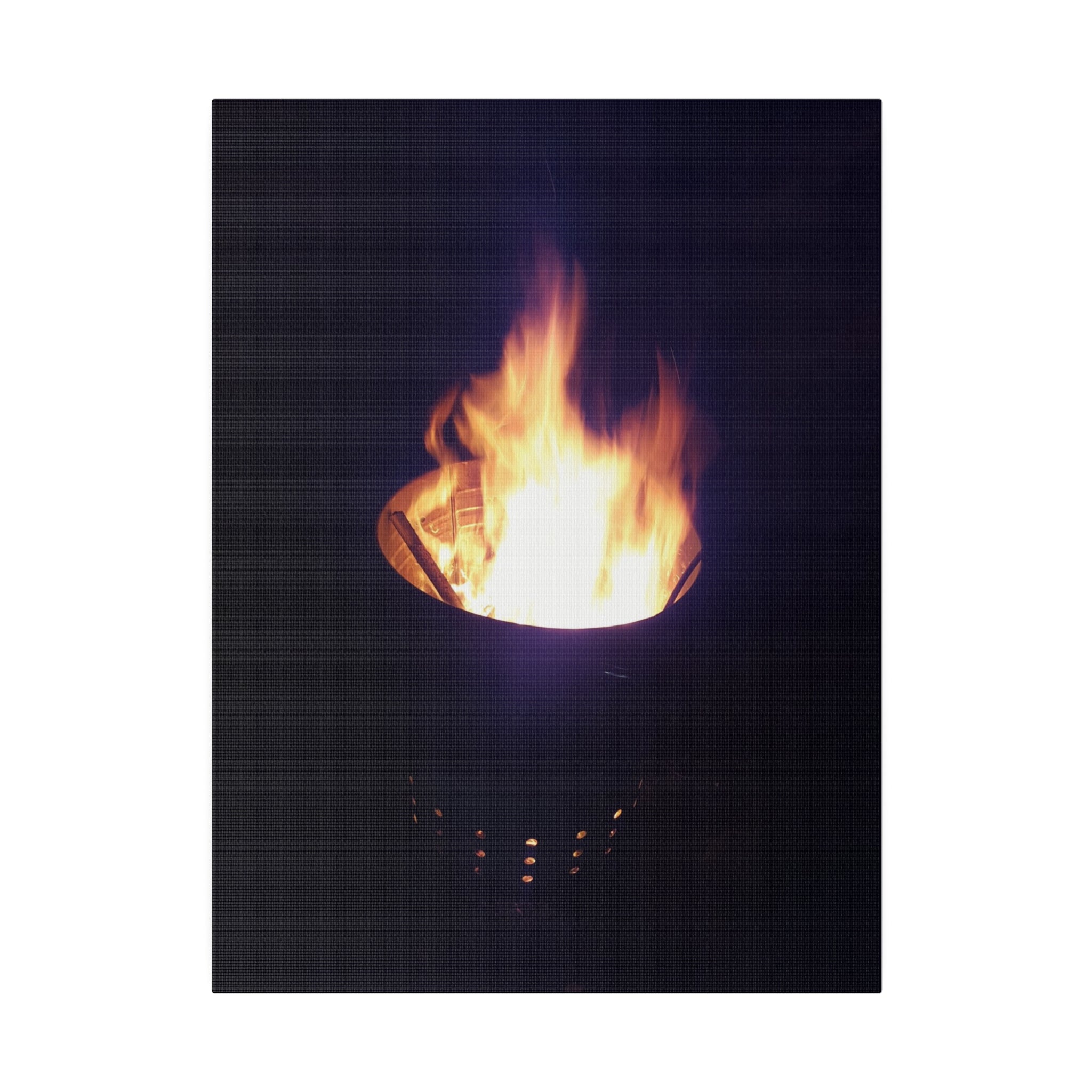 Fire Pit Short Dancing Flames Canvas - The Trio Synergize Group