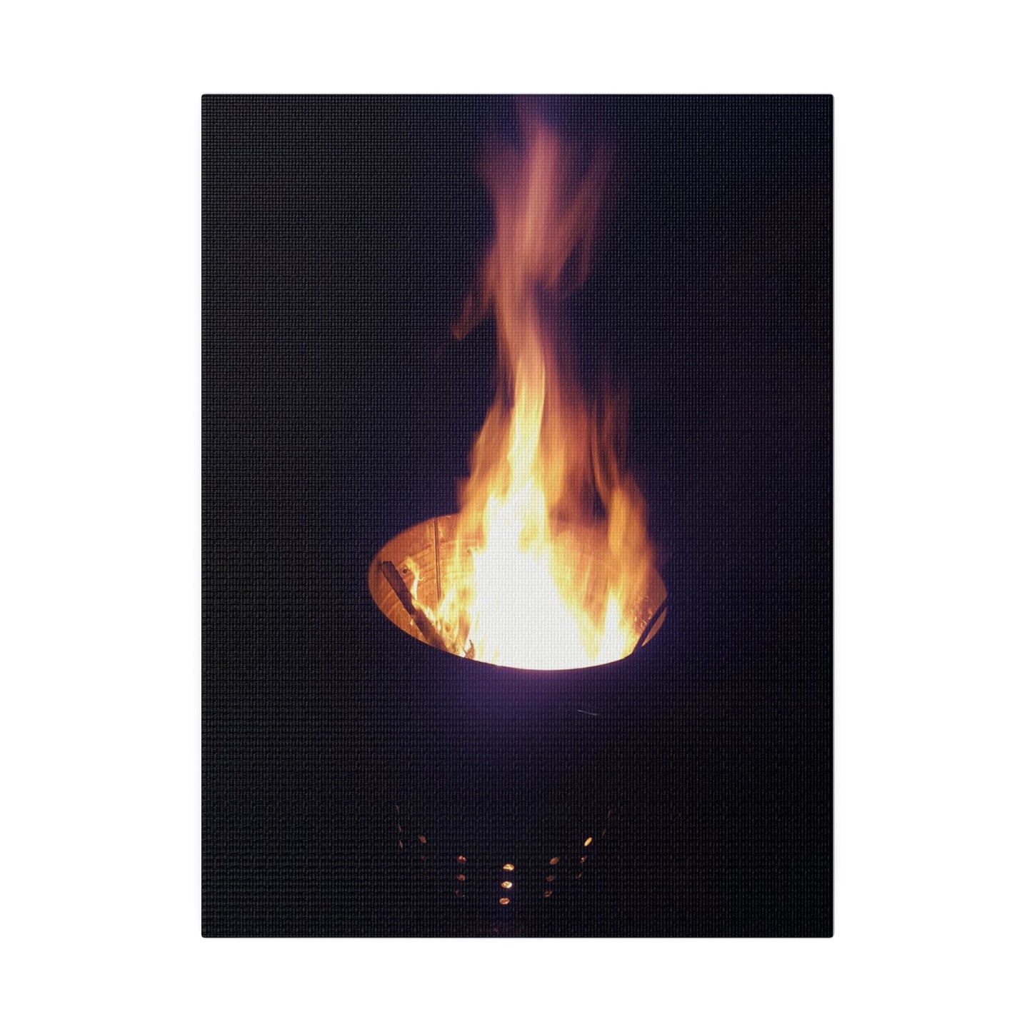 Fire Pit, Matte Canvas, Stretched, 0.75" - The Trio Synergize Group