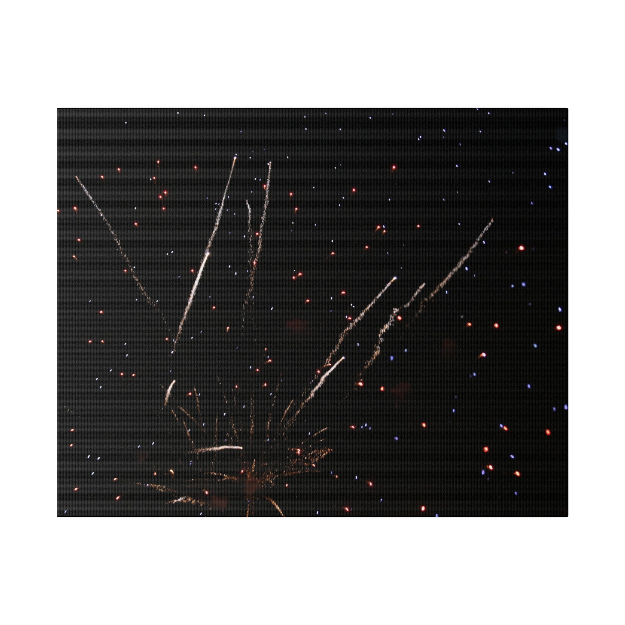 Fireworks With Lines And Dots Canvas - The Trio Synergize Group