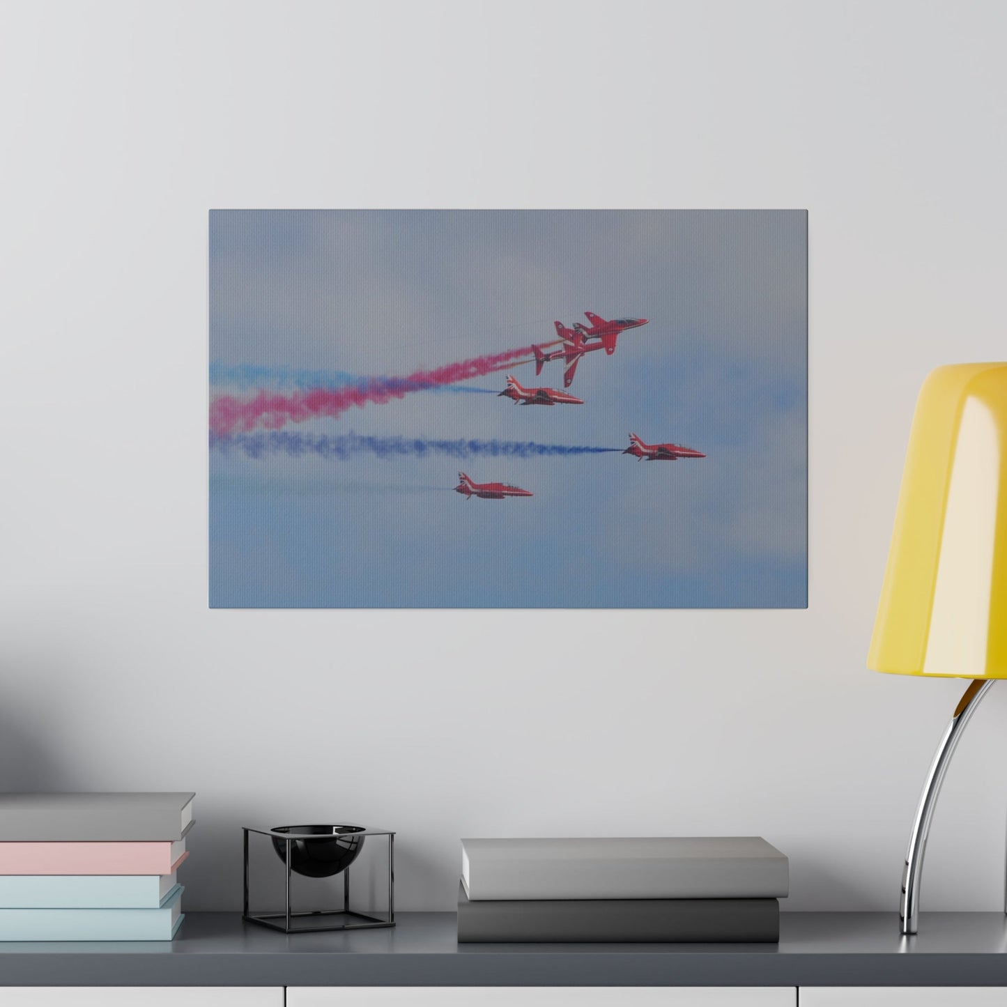 Red Arrows Aerobatic Canvas - Flying High Aviation Wall Art! - The Trio Synergize Group