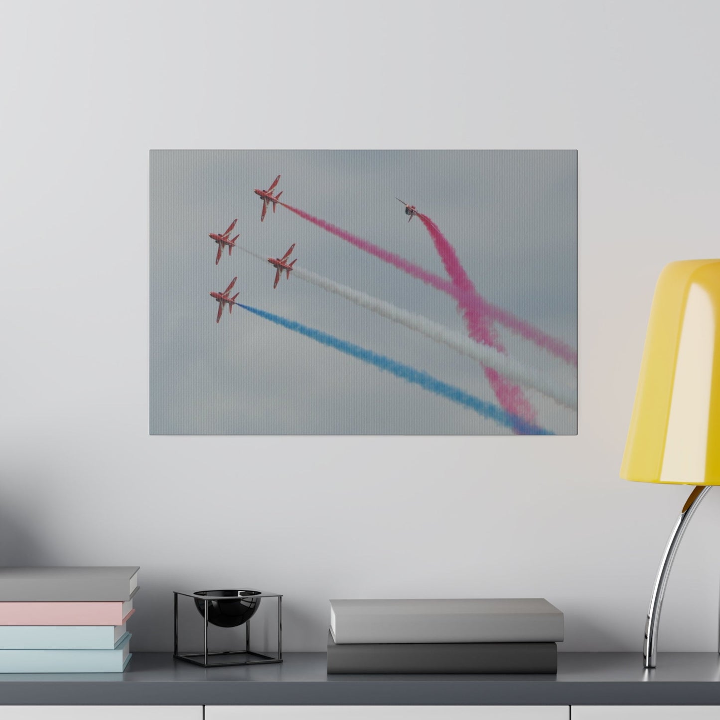 Red Arrows Close Up Canvas: Looping Around Fun! - The Trio Synergize Group