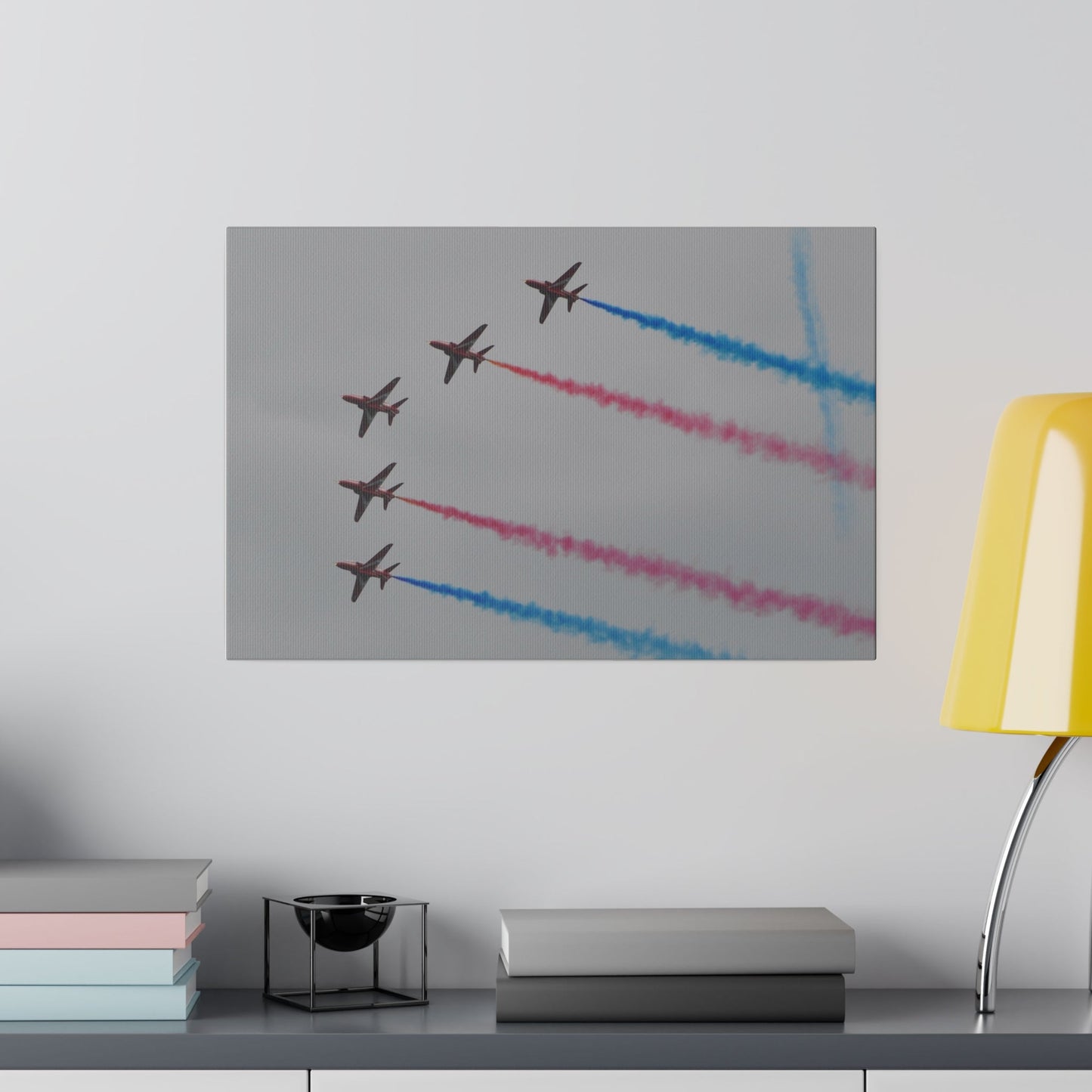 Red Arrows Canvas: Formation Flight with Coloured Smoke! - The Trio Synergize Group